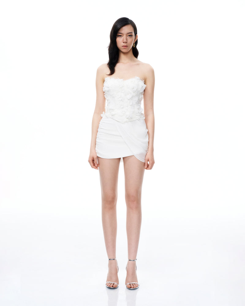 Juniper 3D Floral Mini Suits - White
