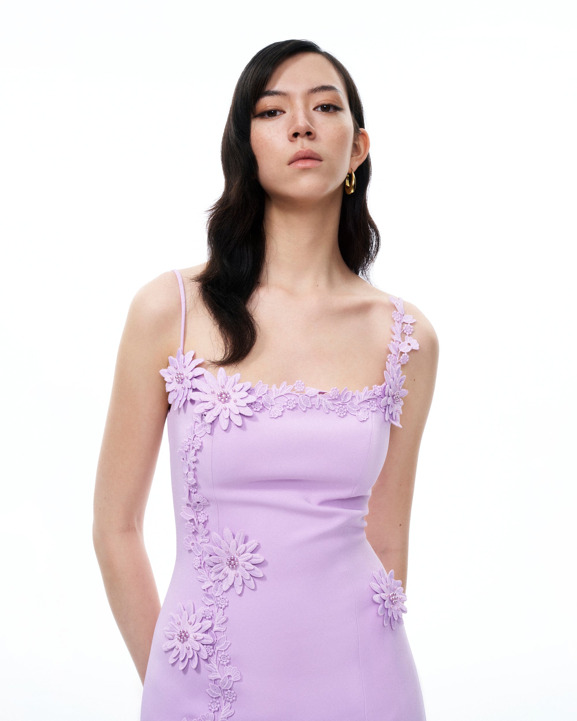 Mirabelle 3D Floral Mini Dress - Purple 6 | US Mirabelle 3D Floral Mini Dress - Purple 6 | US