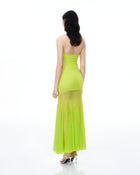 Thalassa Mesh Dress - Lime Green