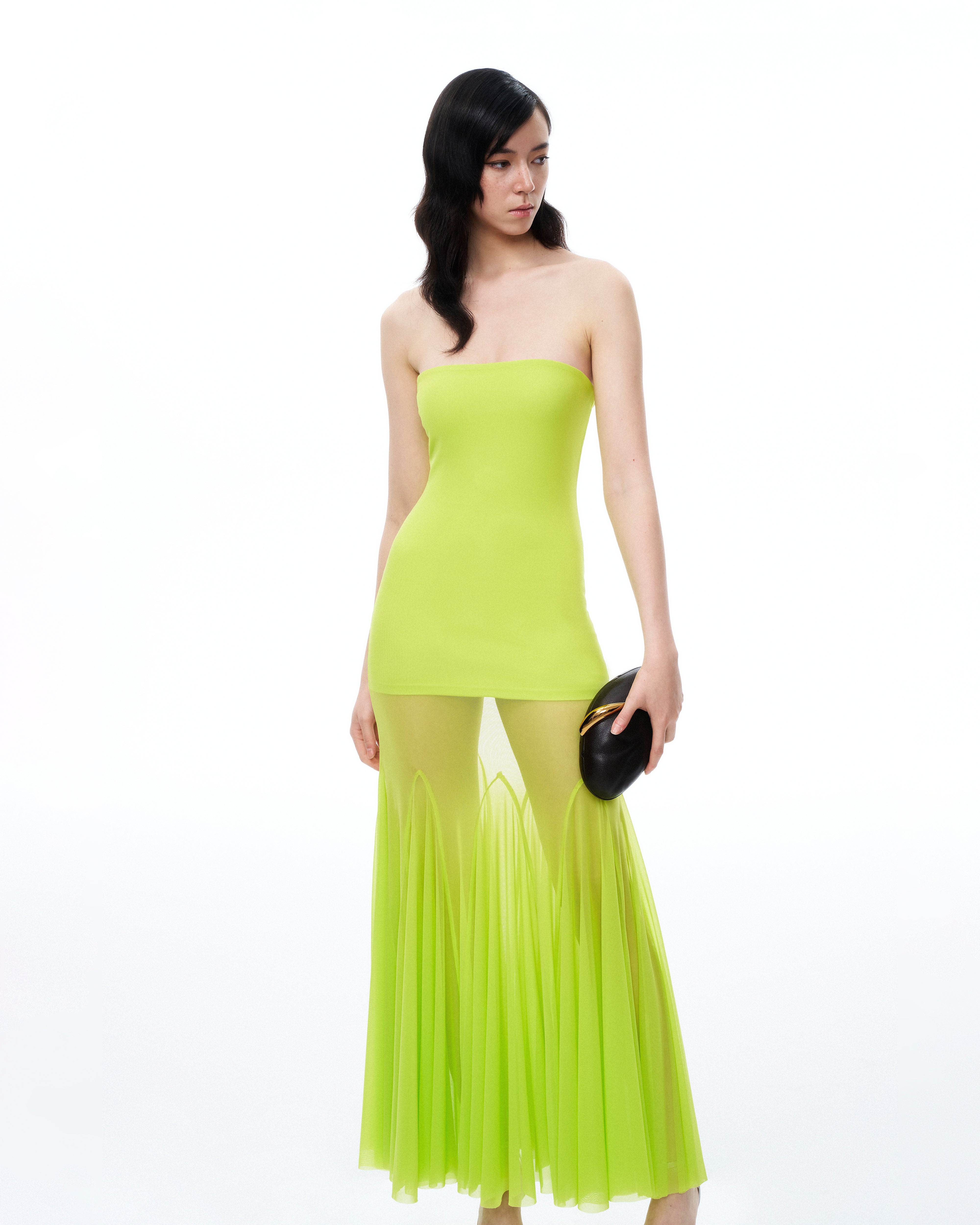 Thalassa Mesh Dress - Lime Green | JW PEI