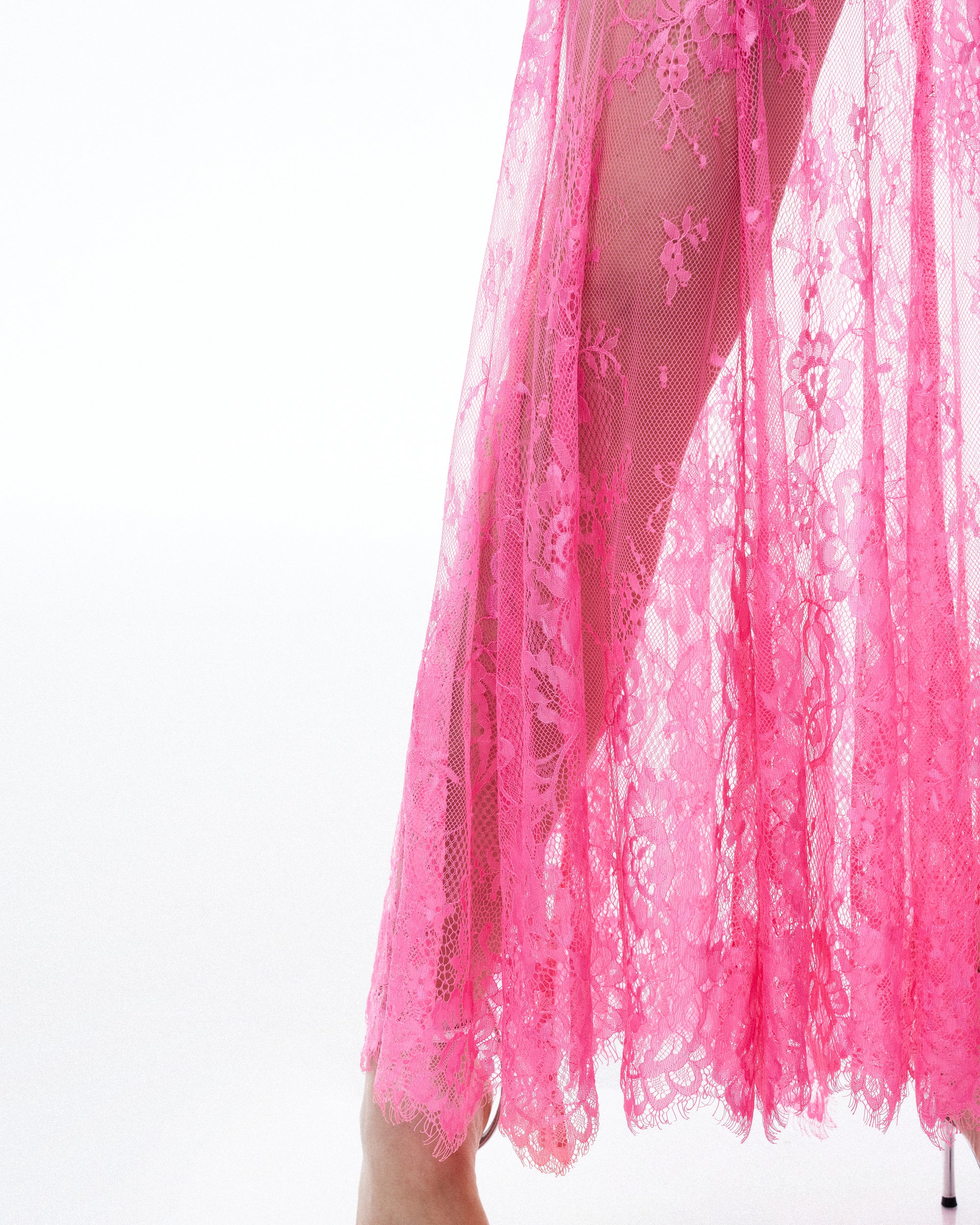 Evadne Floral Lace Dress - Pink 4 | US Evadne Floral Lace Dress - Pink 4 | US