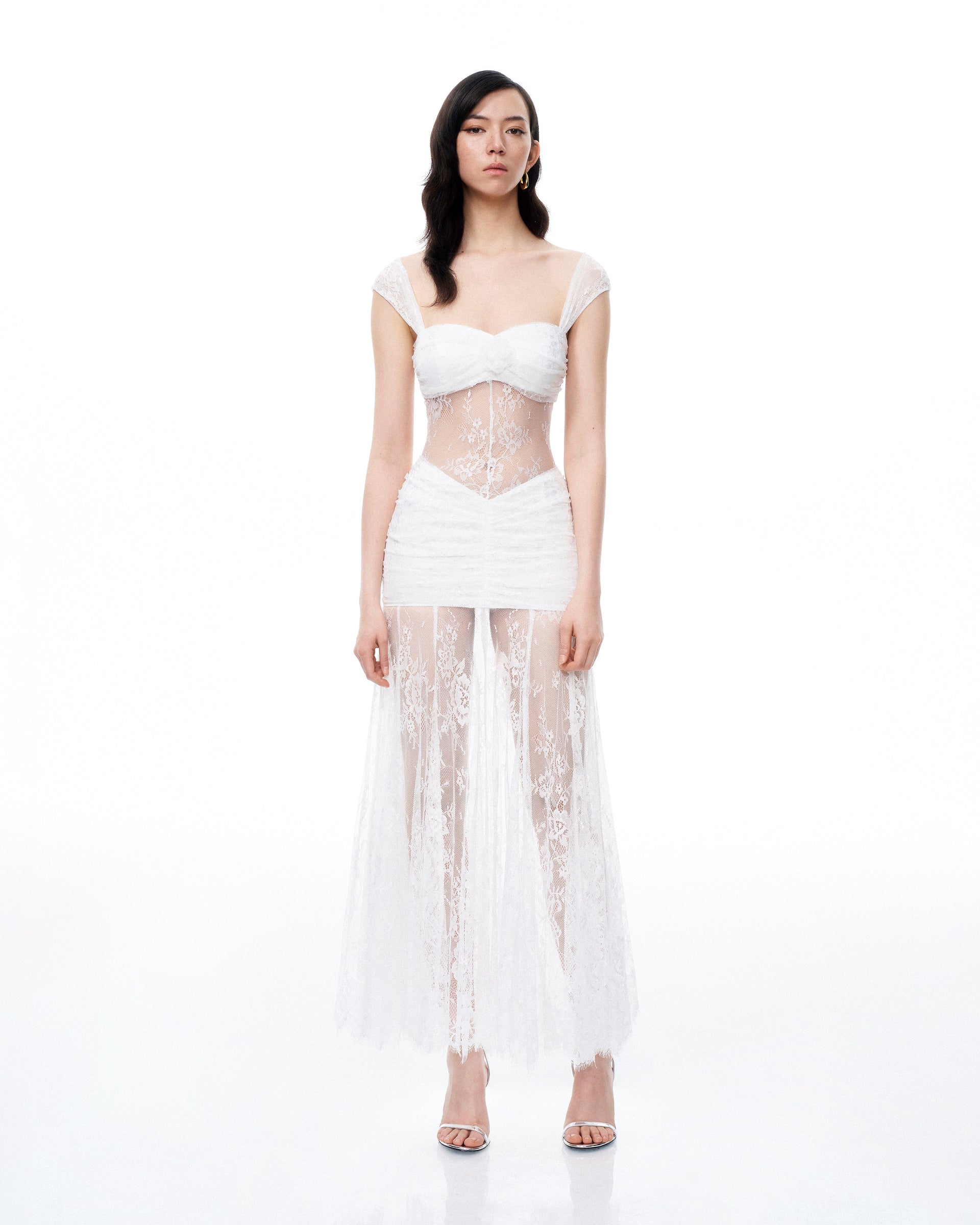 Fiorentina 3D Floral Lace Dress - White | JW PEI Fiorentina 3D Floral Lace Dress - White | JW PEI