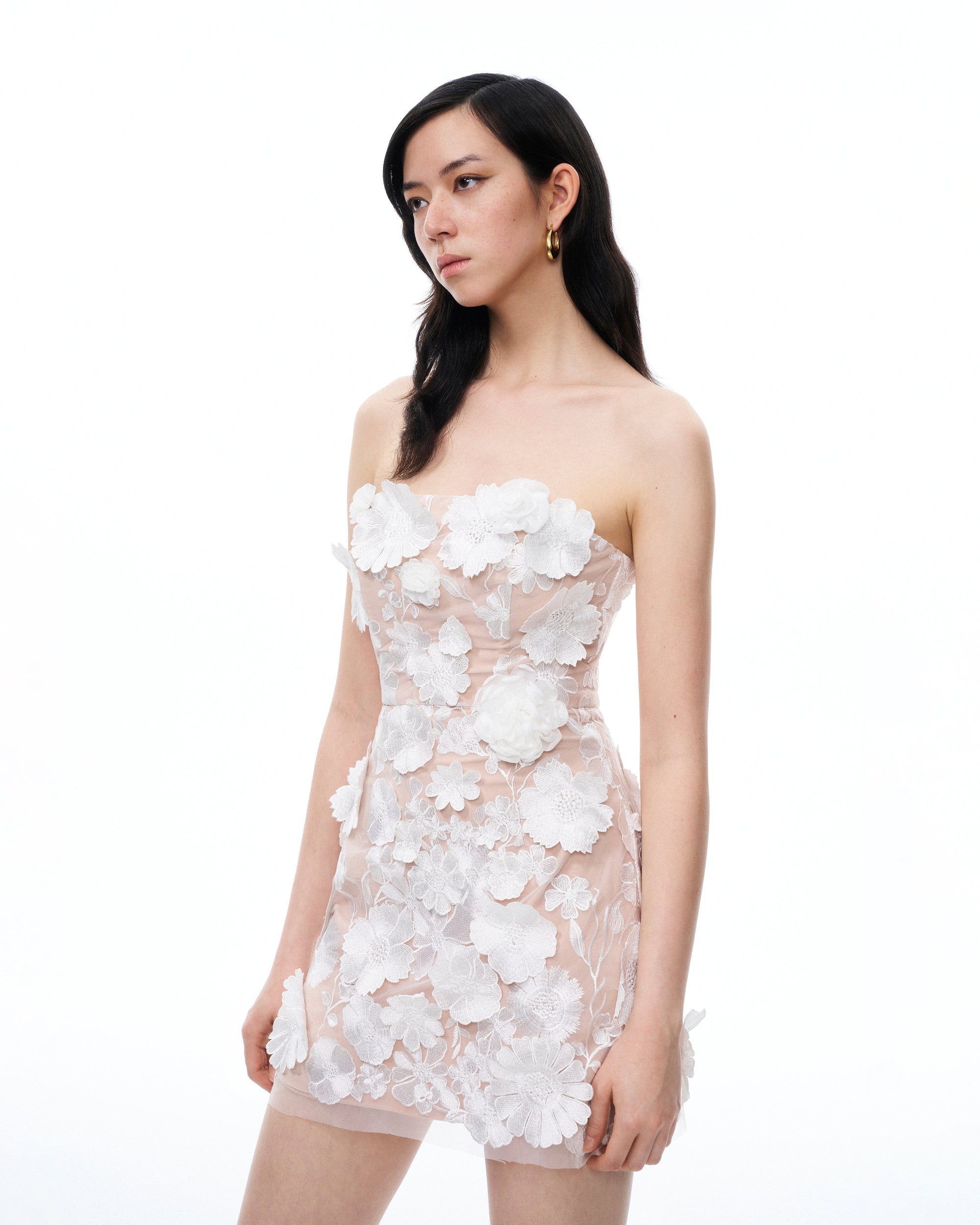 Serafina Floral Embroidered Mini Dress - White | JW PEI Serafina Floral Embroidered Mini Dress - White | JW PEI