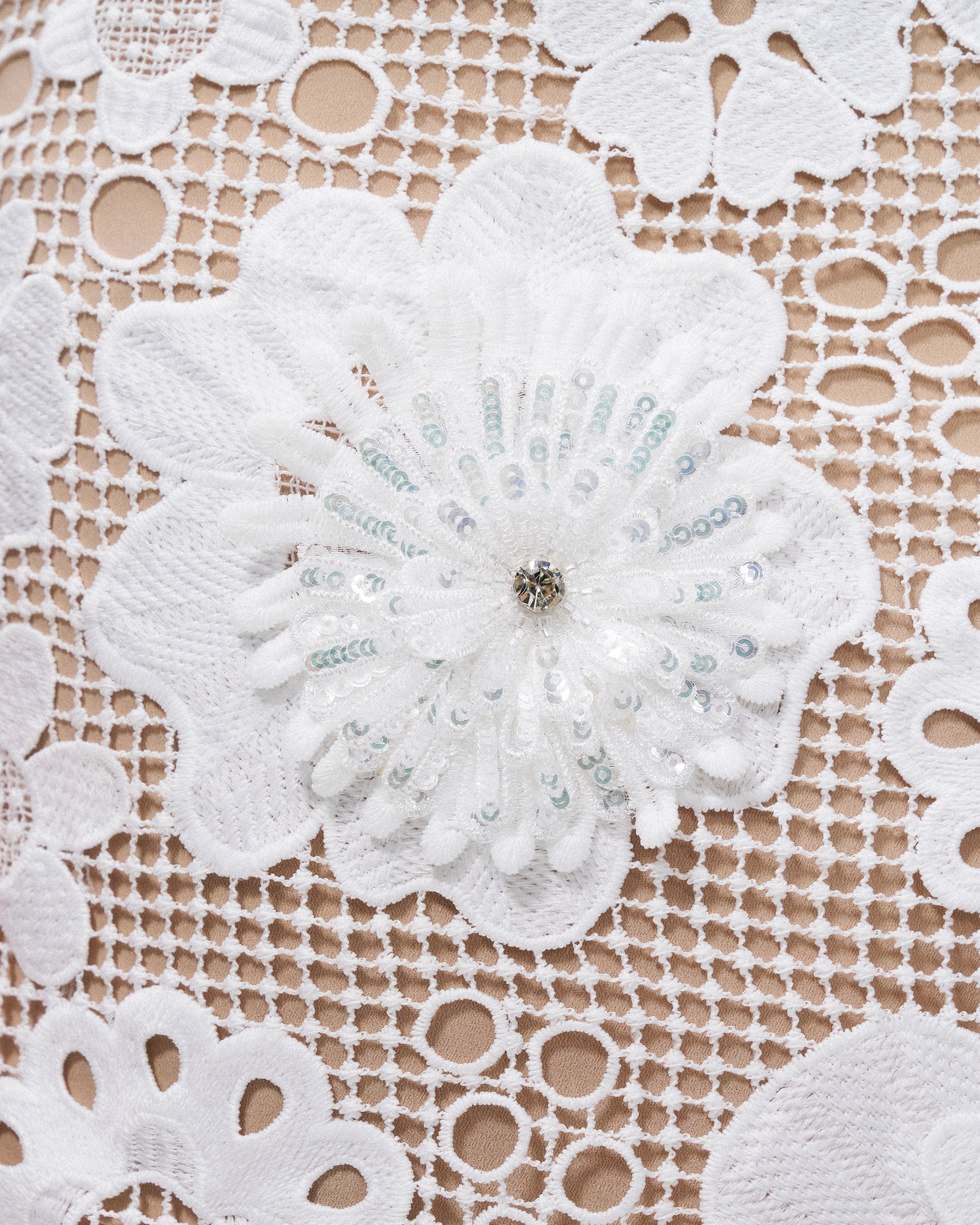 Leander Embroidered Lace Mini Dress - White, 10 | US Leander Embroidered Lace Mini Dress - White, 10 | US