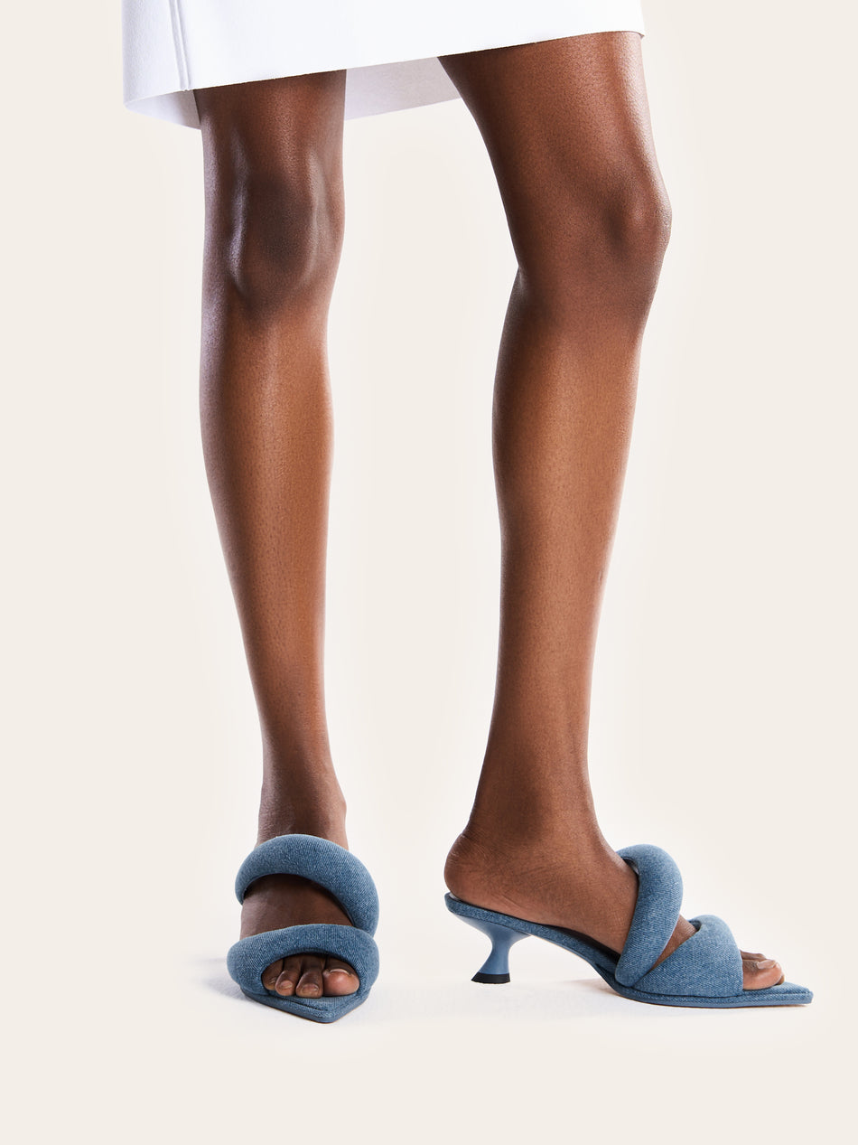 CC 25 Denim Mule Blue Sheepskin 364717