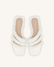 Jada Flat Mule - White