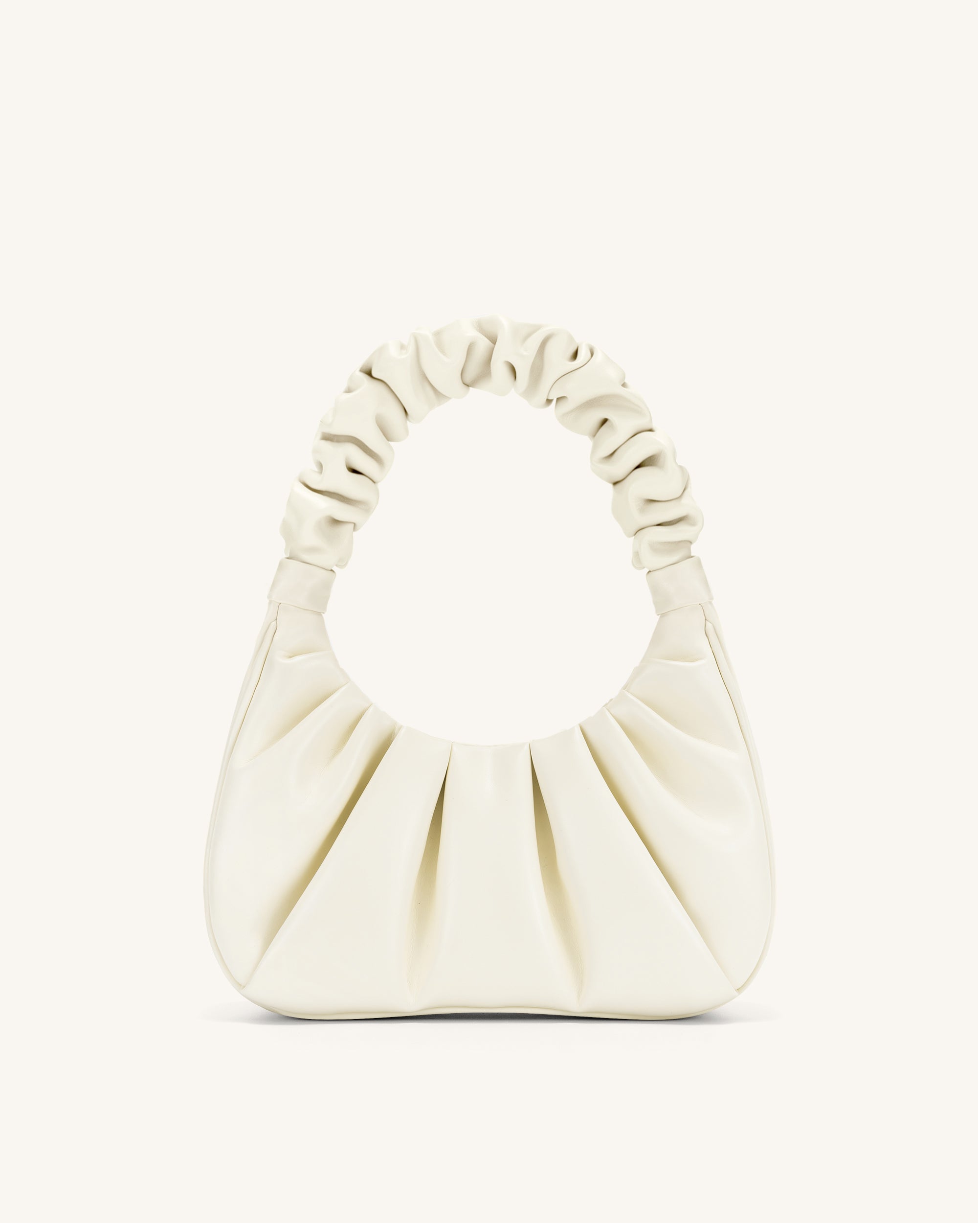 Gabbi Ruched Hobo Handbag - White | JW PEI