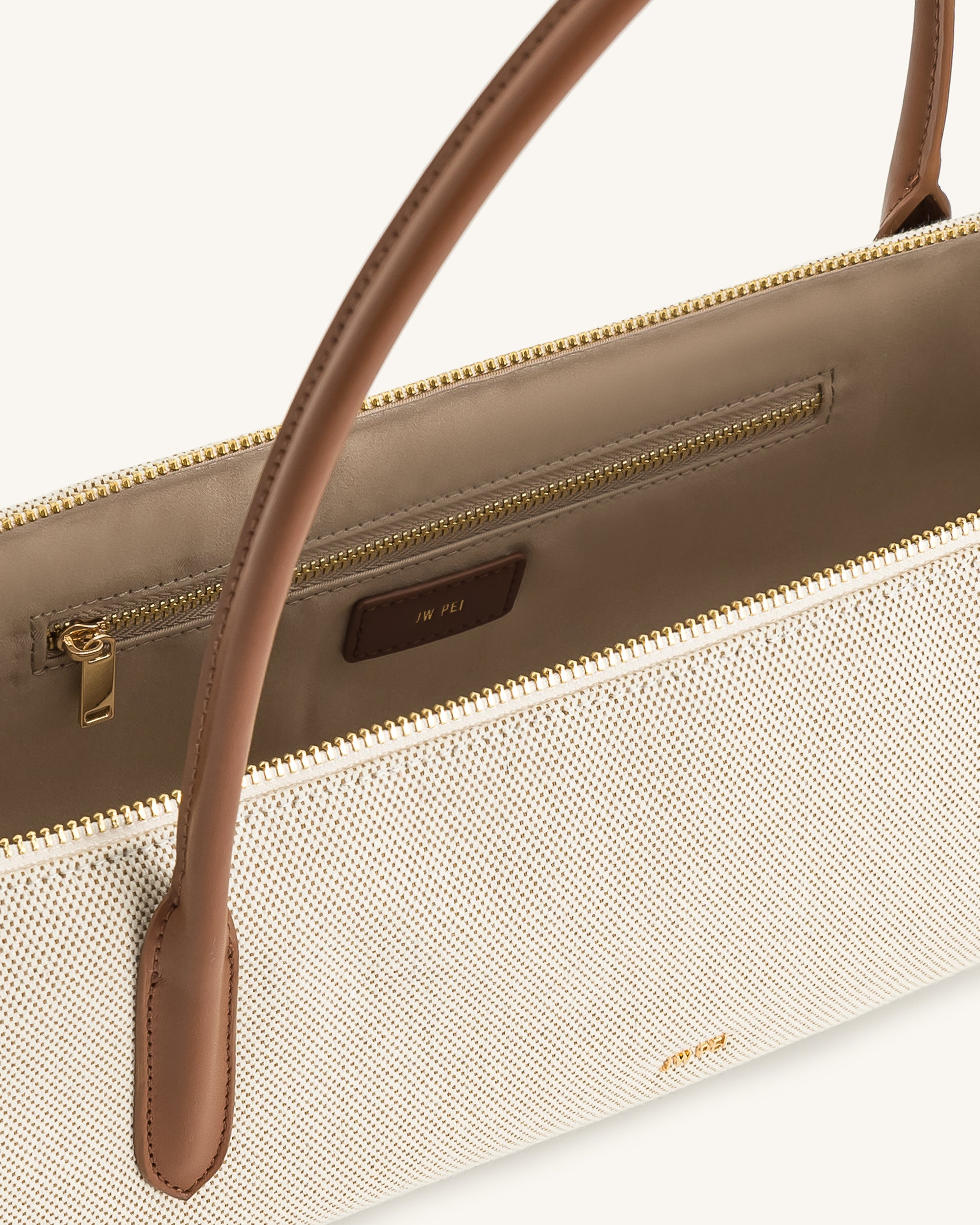 Nova Shoulder Bag - Brown Canvas | JW PEI