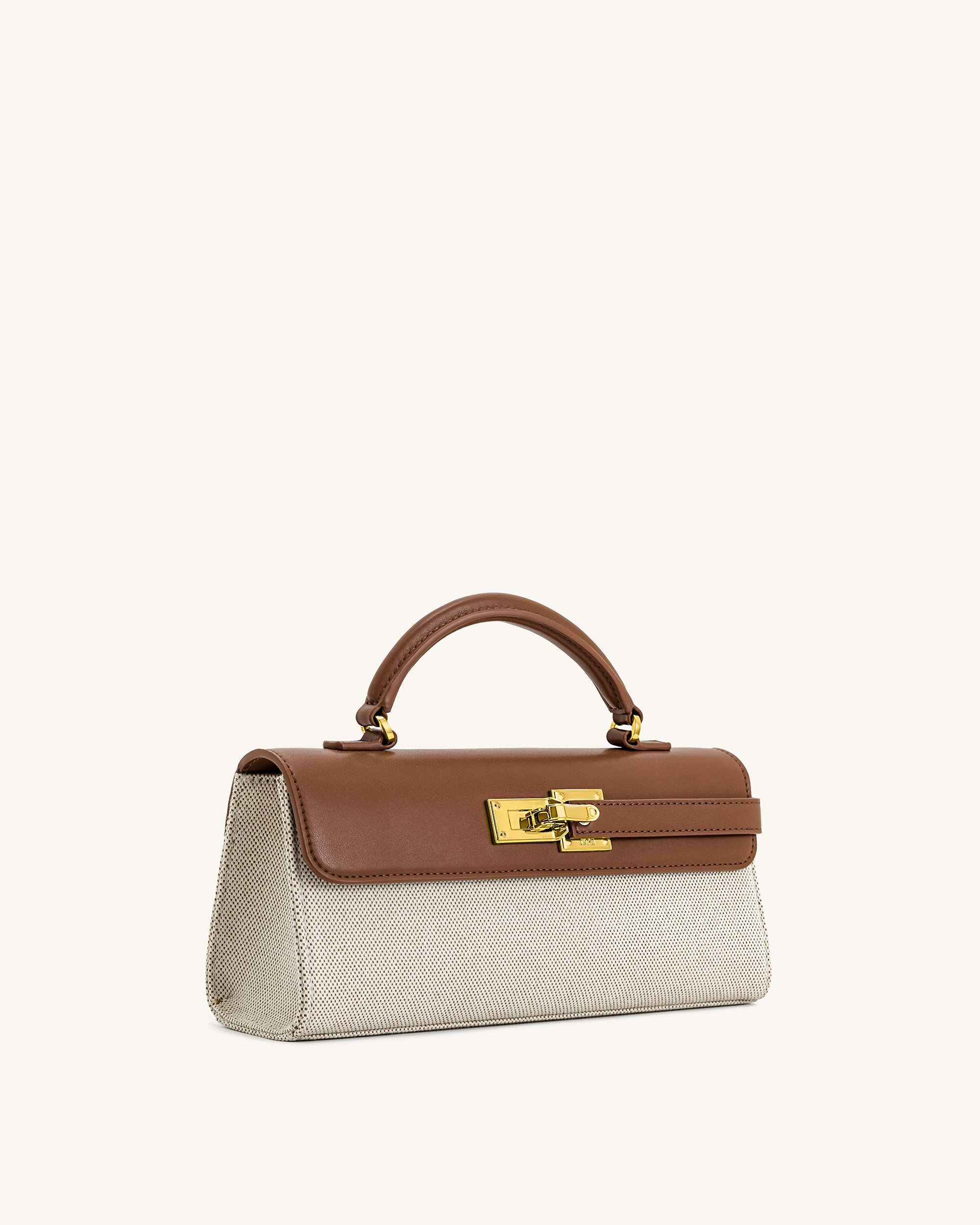 Keyla Top Handbag - Brown Canvas | JW PEI