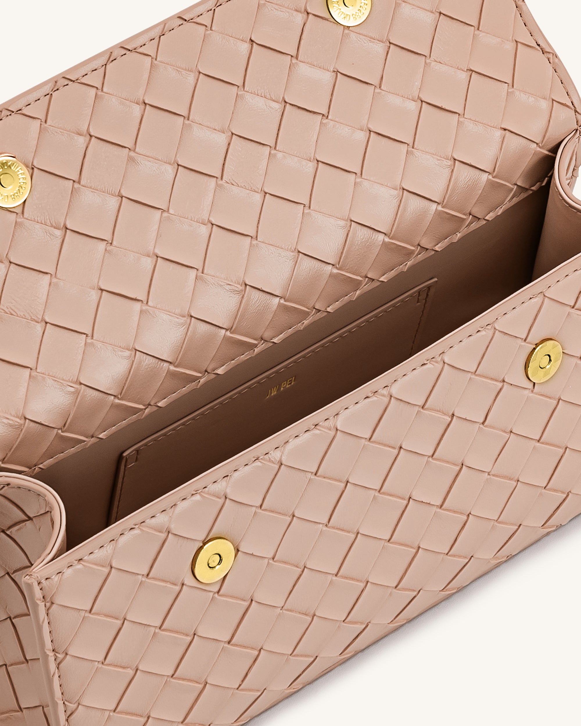 Keyla Weave Texture Top Handle Bag - Pink | JW PEI