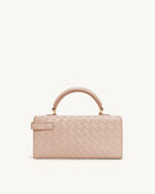 Keyla Weave Texture Top Handle Bag - Pink