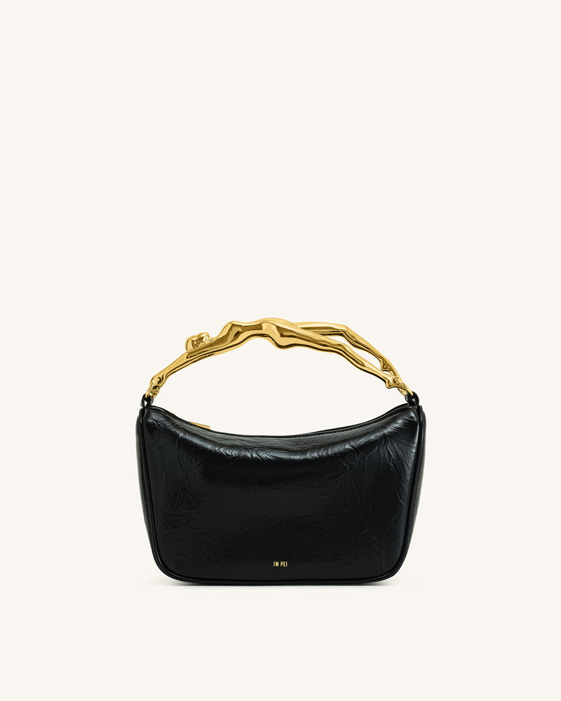 Jenny Human-shaped Handle Handbag - Black