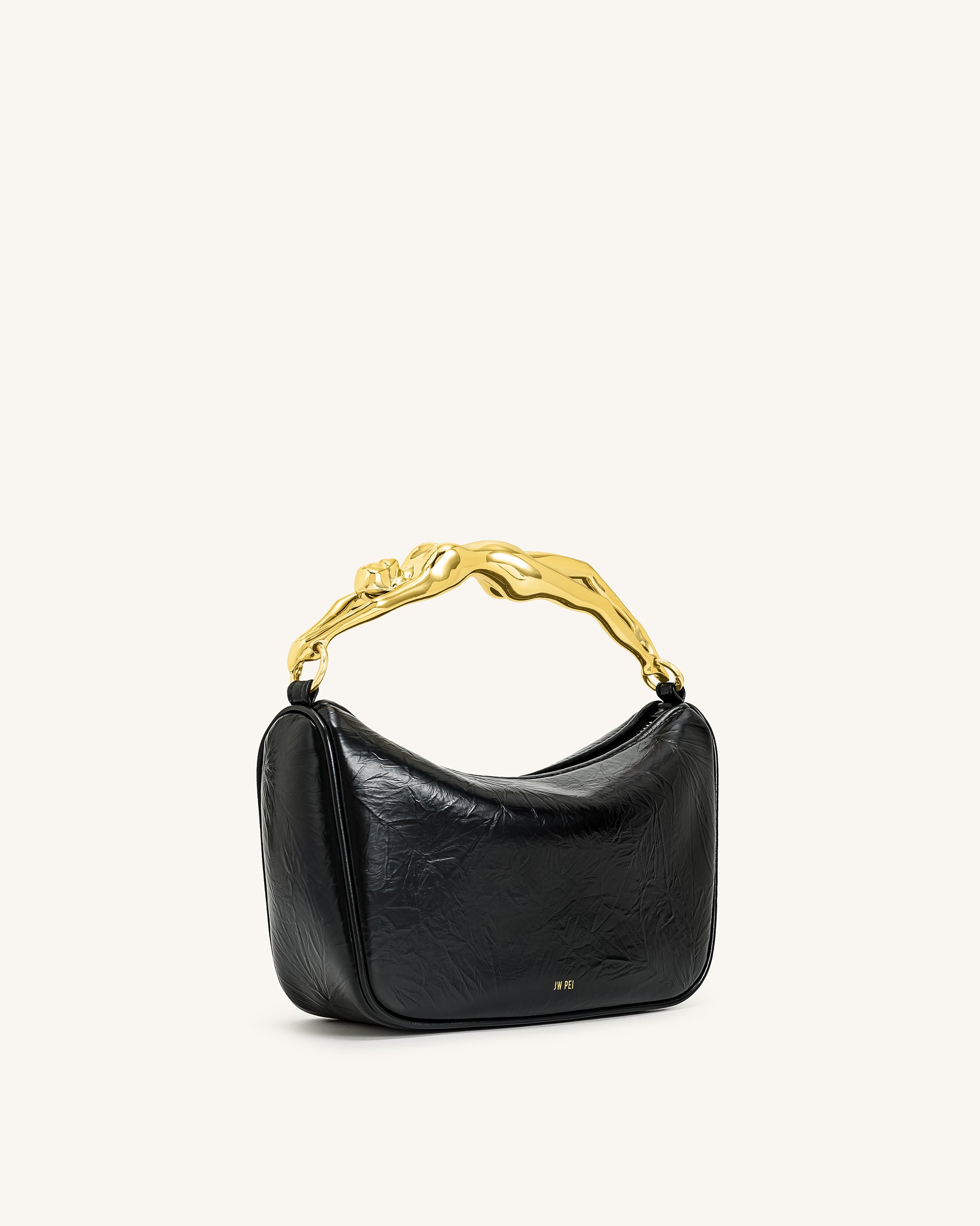 Jenny Human-shaped Handle Handbag - Black | JW PEI