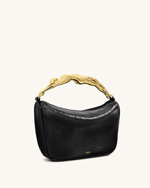 Jenny Human-shaped Handle Handbag - Black