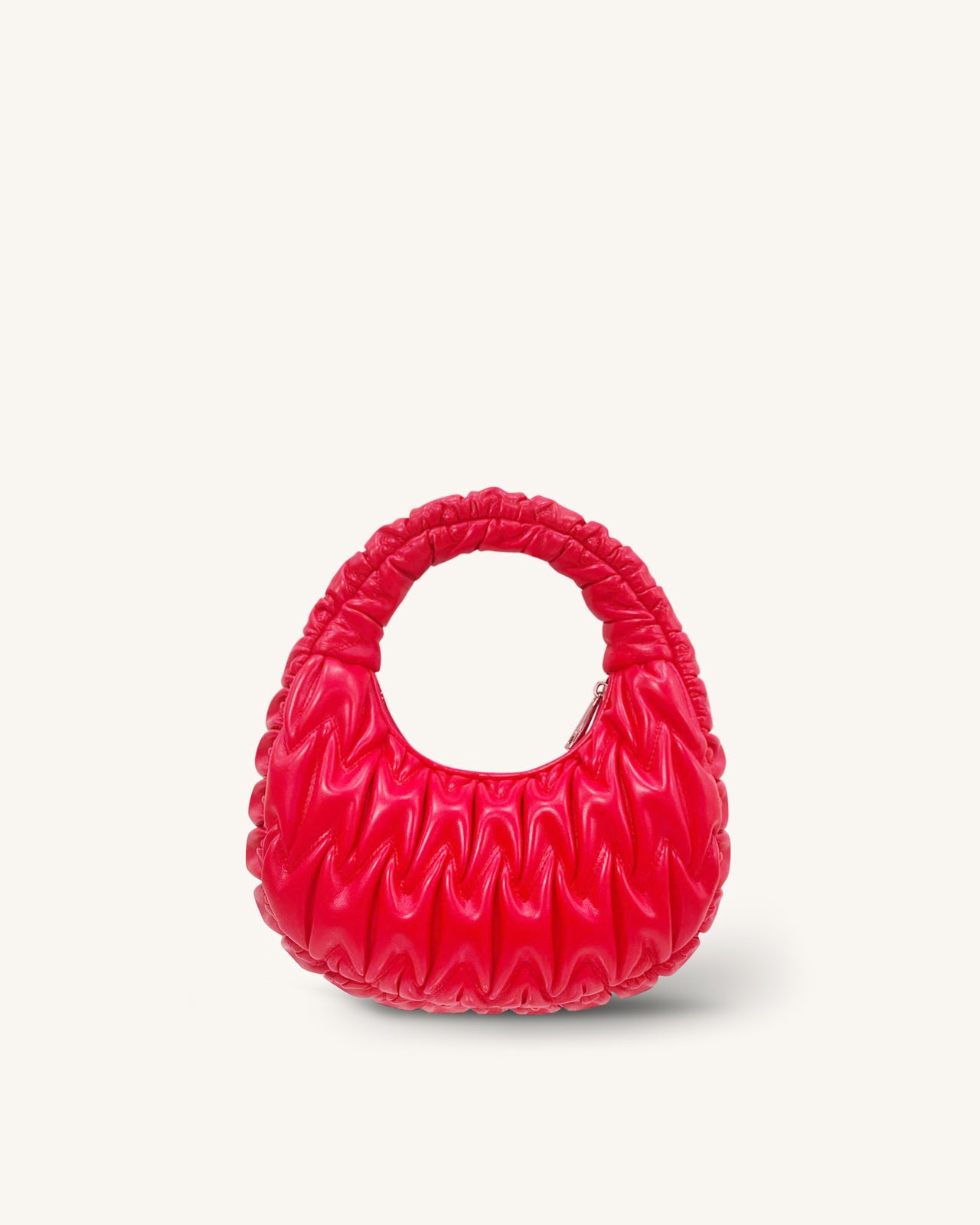 Julia Embroidery Handle Bag - Red