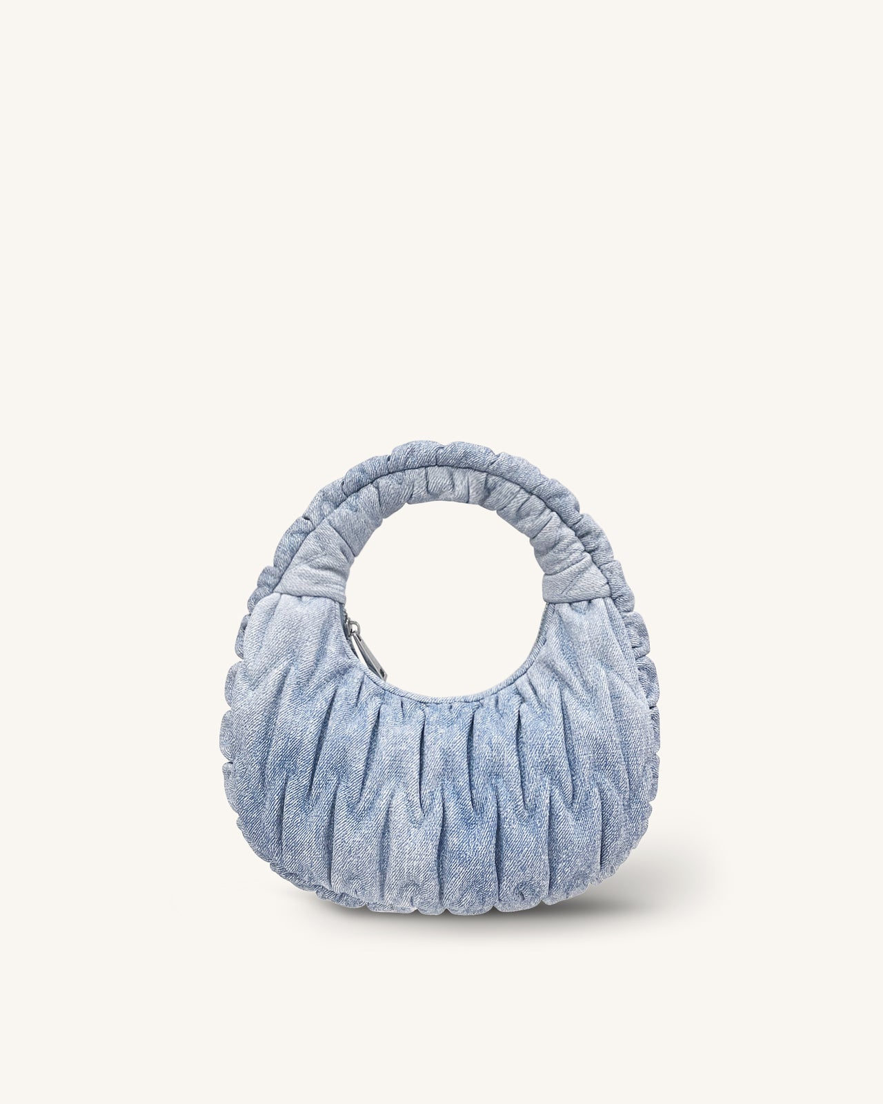 Julia Embroidery Handle Bag - Blue