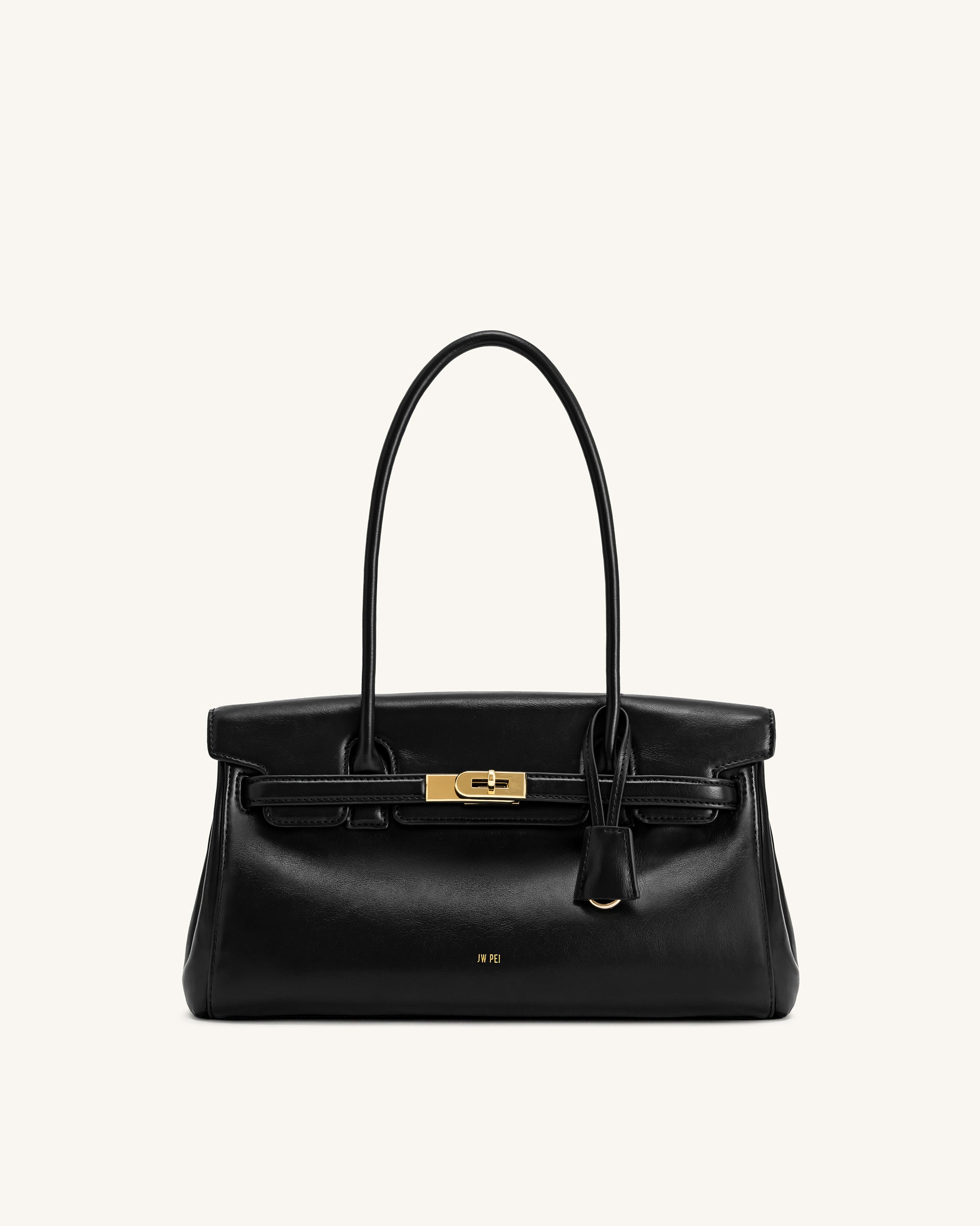 JW PEI バッグ ブラック Black Baguette Bag - Croc Embossed - Friday By JW PEI - JW