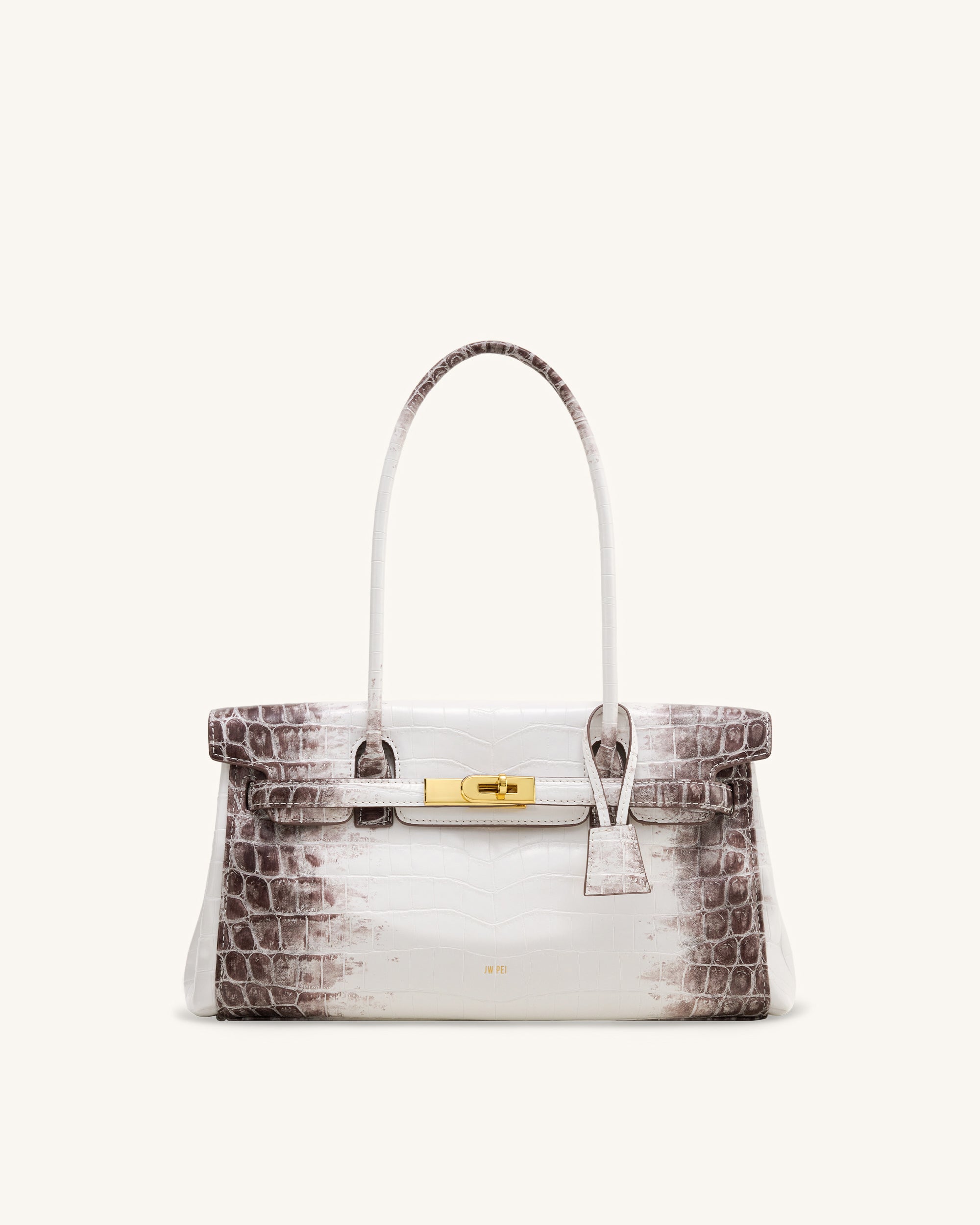 Yara Shoulder Bag - White Croc | JW PEI