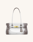 Yara Shoulder Bag - White Croc