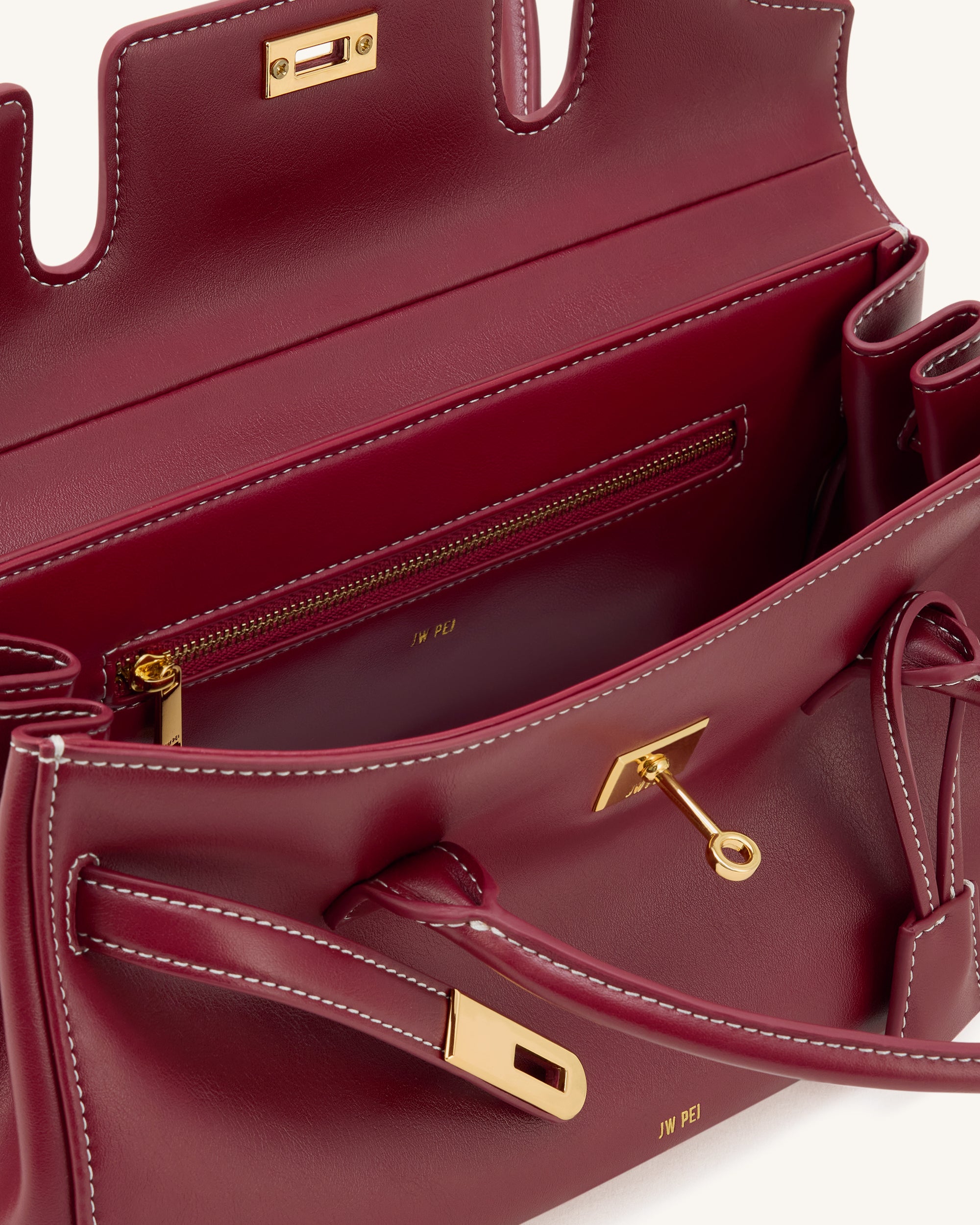 Yara Shoulder Bag - Burgundy | JW PEI
