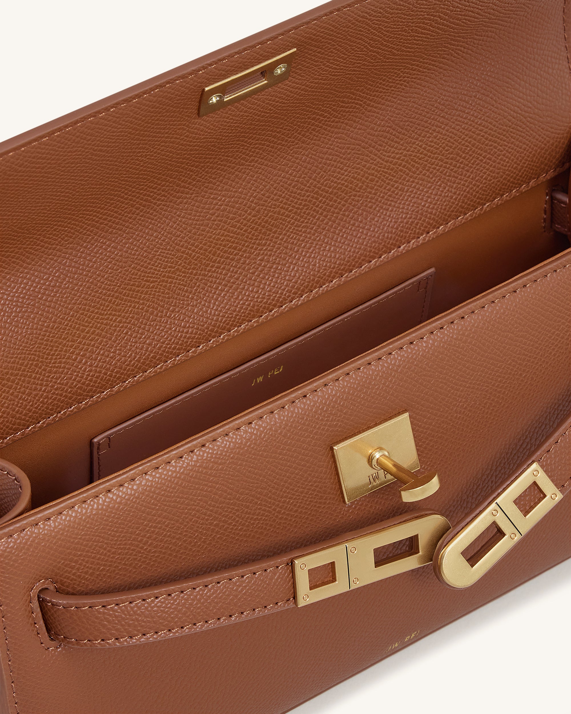 Noor Top Handle Bag - Brown | JW PEI