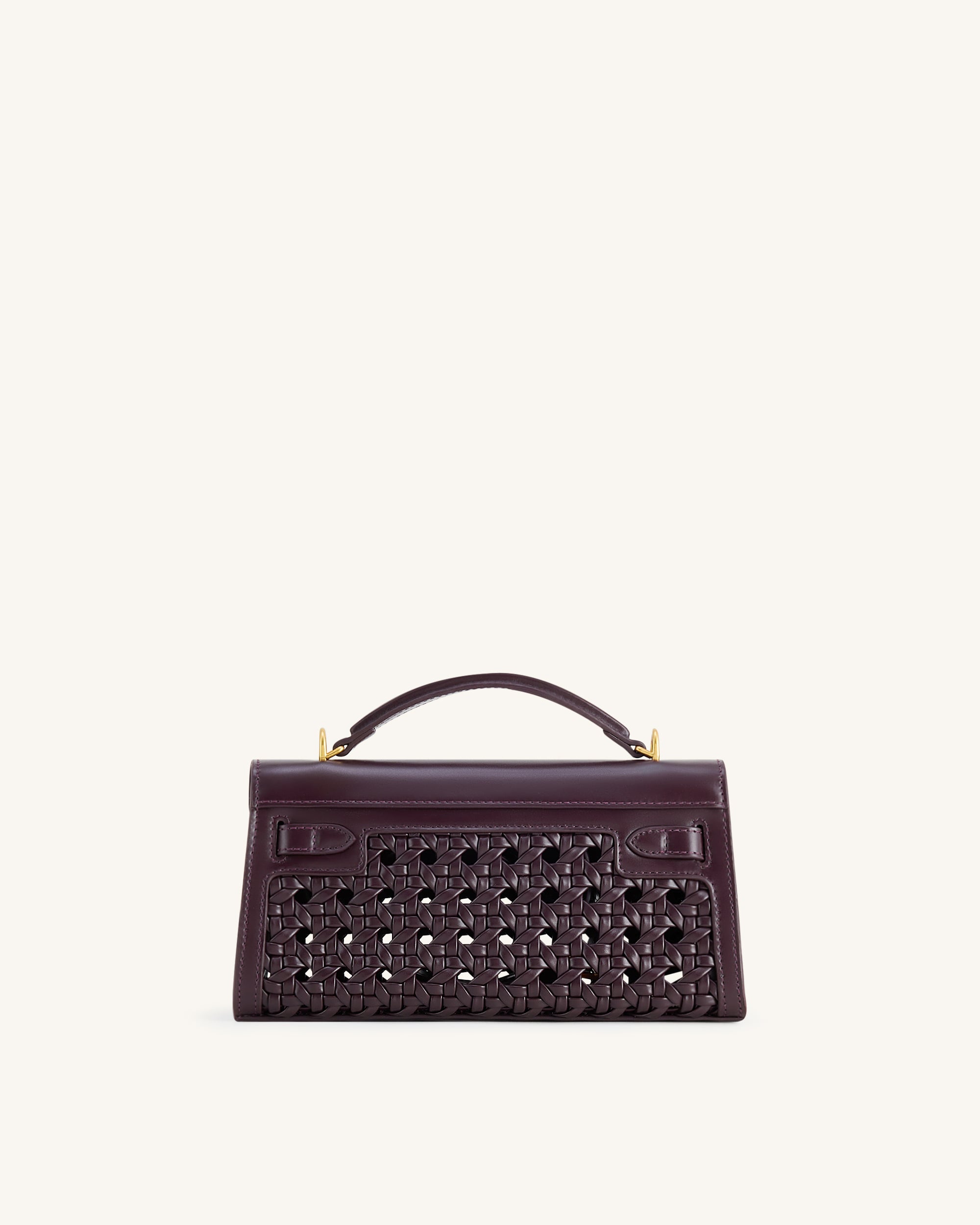 Noor Top Handle Bag - Dark Red | JW PEI