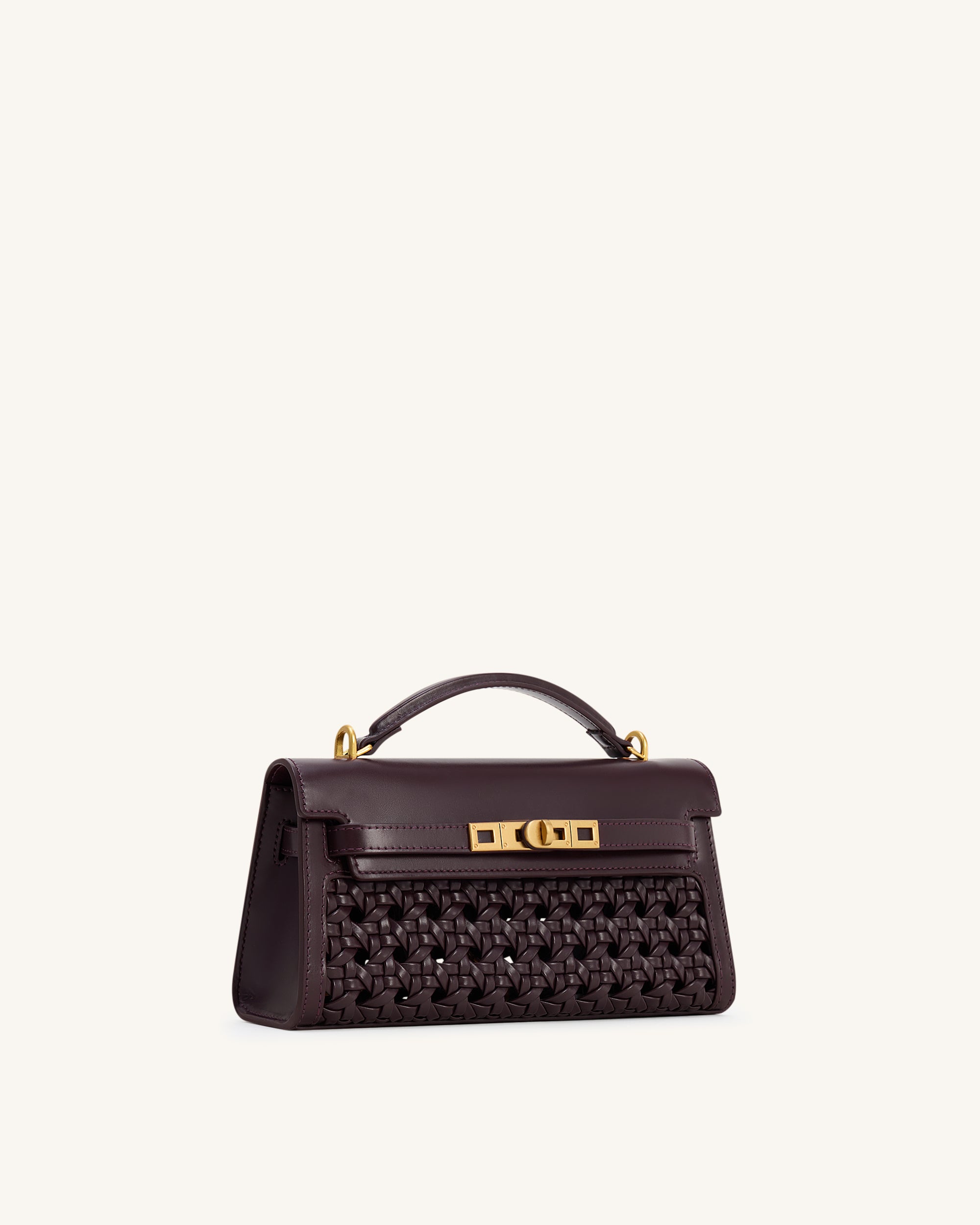 Noor Top Handle Bag - Dark Red | JW PEI