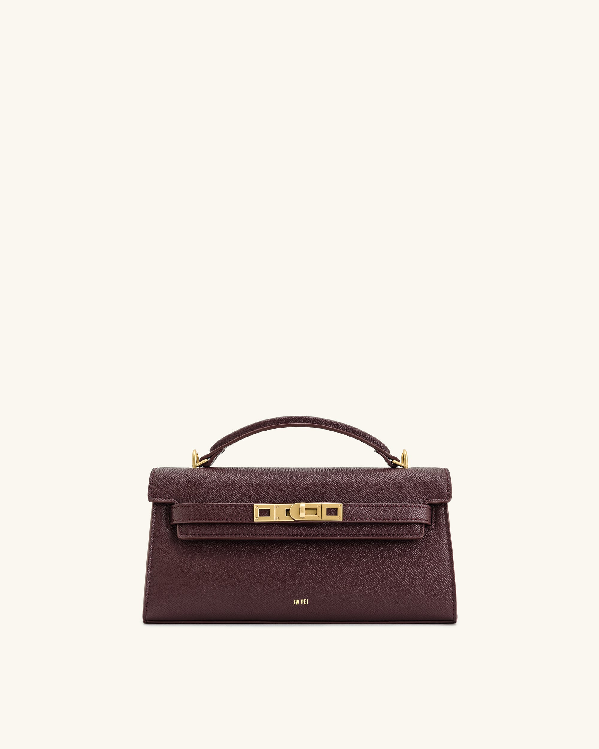 Noor Top Handle Bag - Deep Burgundy | JW PEI