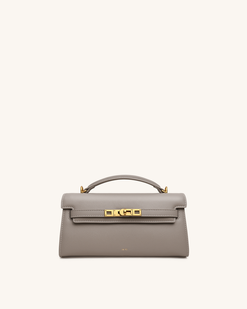 Noor Top Handle Bag - Elephant Gray