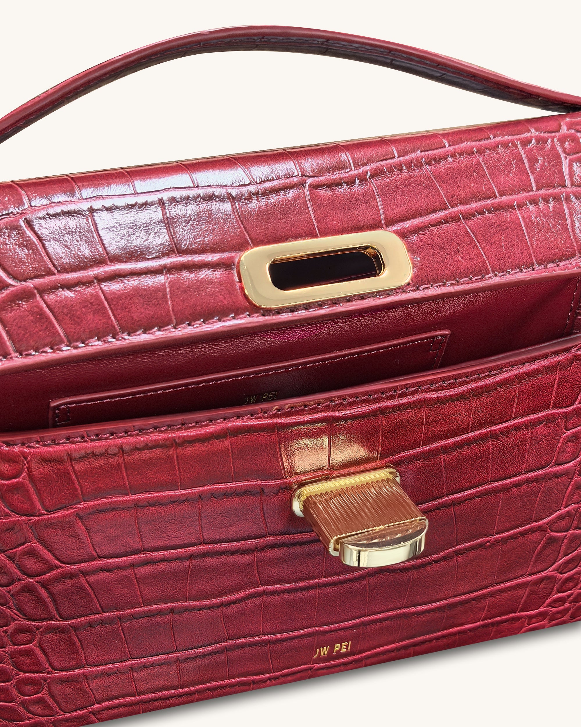 Charles And Keith Grey Rene Structured Top Handle Bag CHARLES