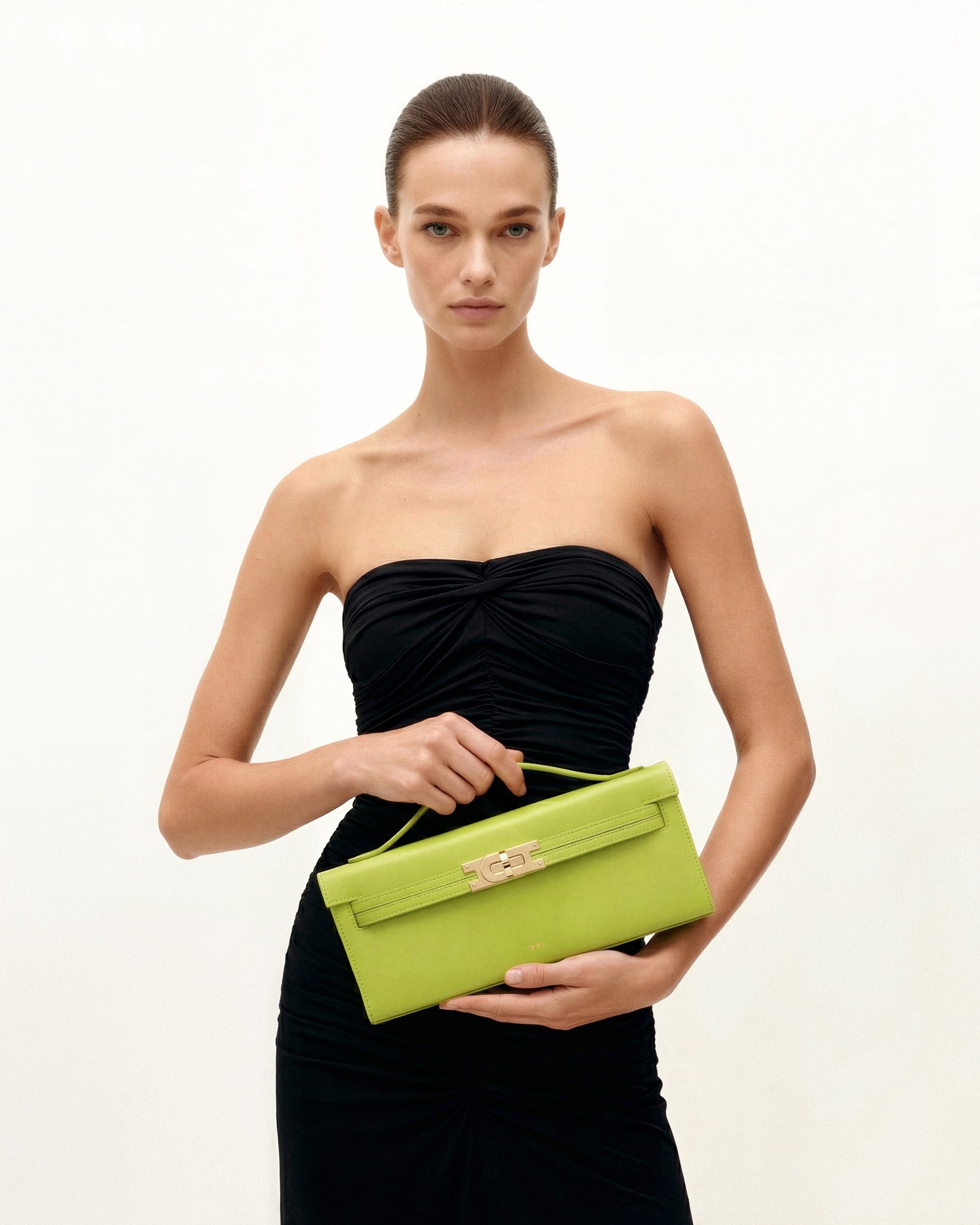 Bria Structured Top Handle Bag - Green | JW PEI