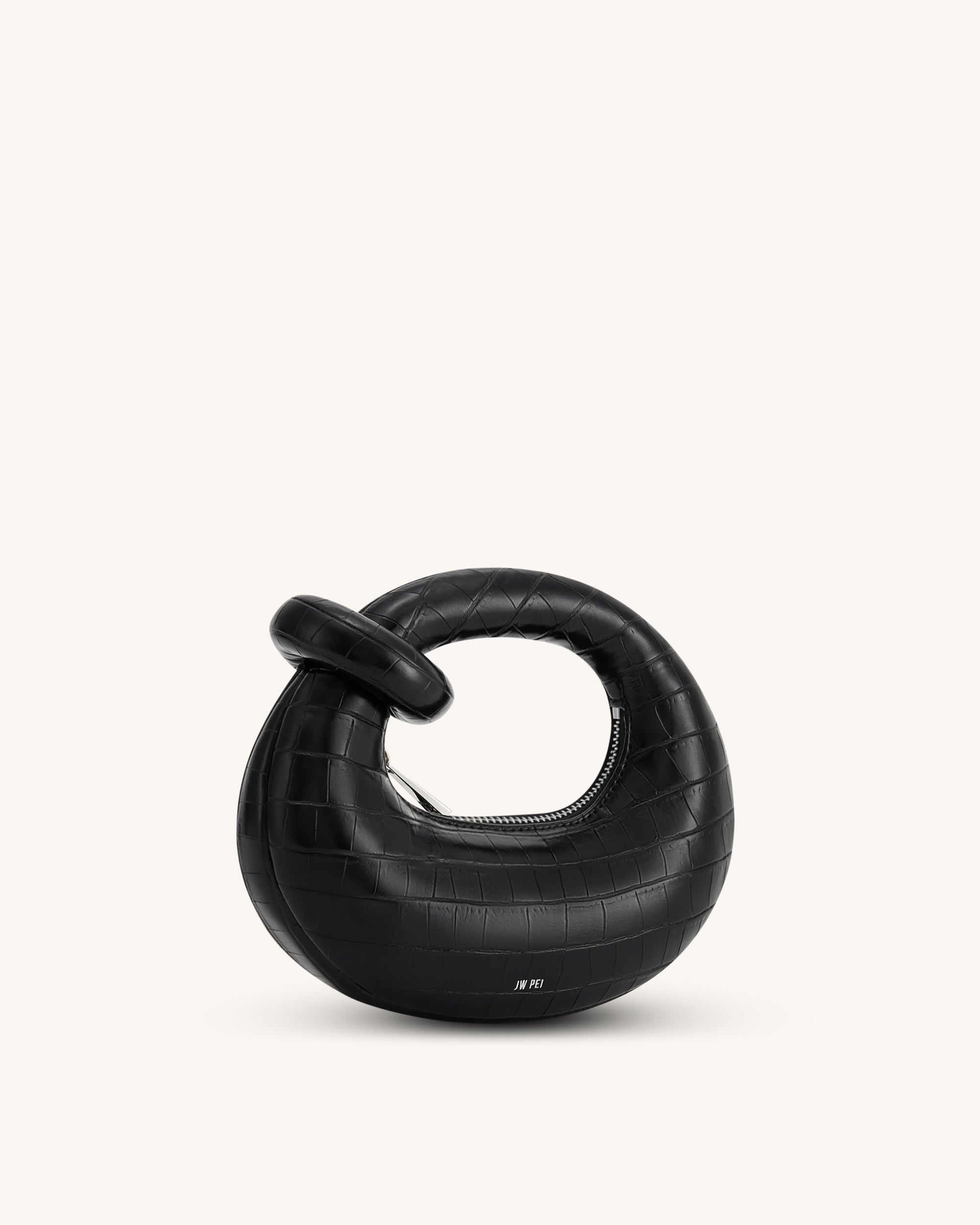 Abacus Mini Top Handle Bag - Black Croc | JW PEI