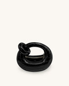 Abacus Mini Top Handle Bag - Black Croc