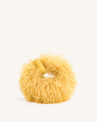 Abacus Faux Fur Mini Top Handle Bag - Yellow