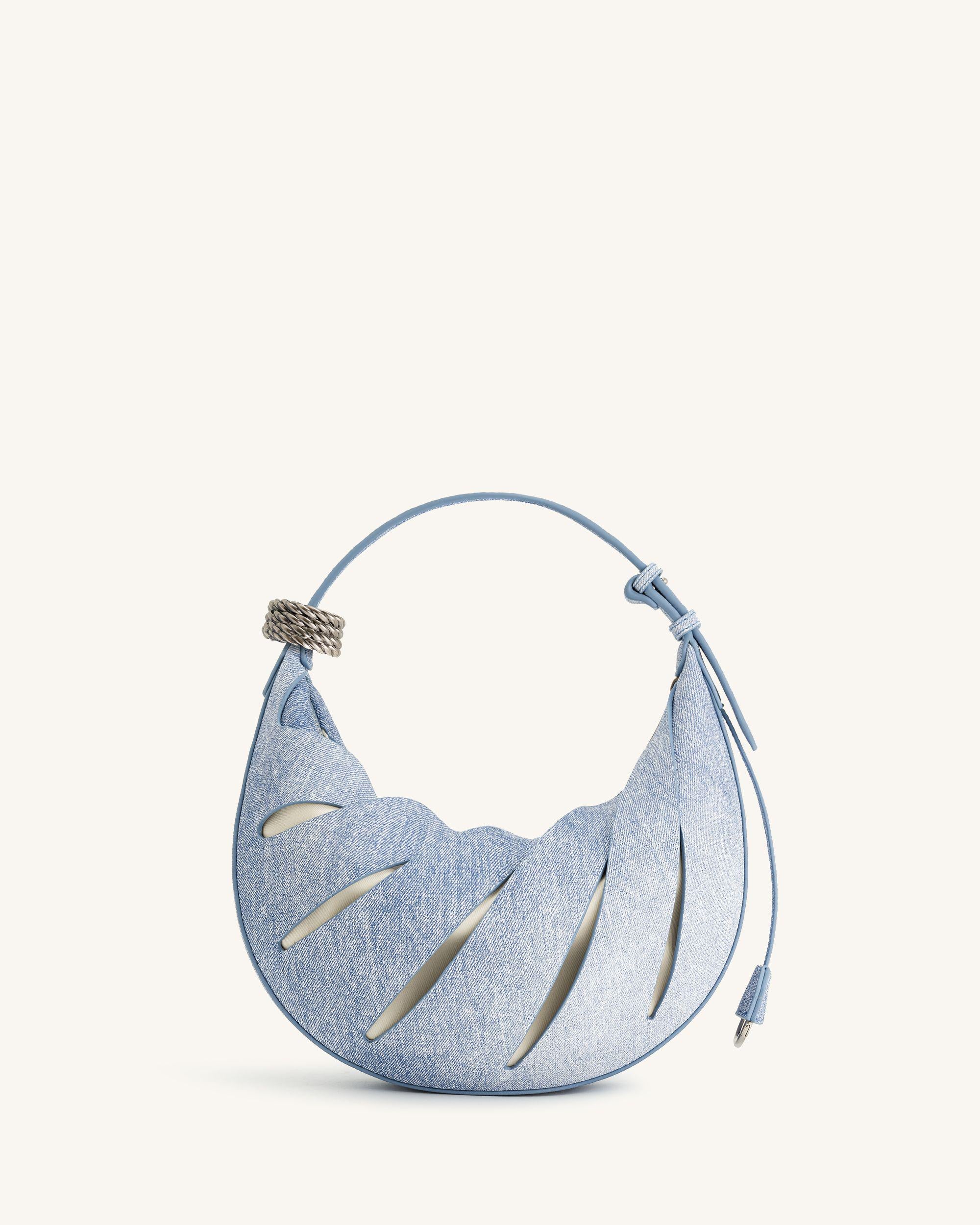 Jana Hollow Out Shoulder Bag - Blue | JW PEI