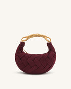 Orla Weave Handbag - Claret