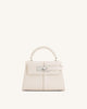 Elise Top Handle Bag - White