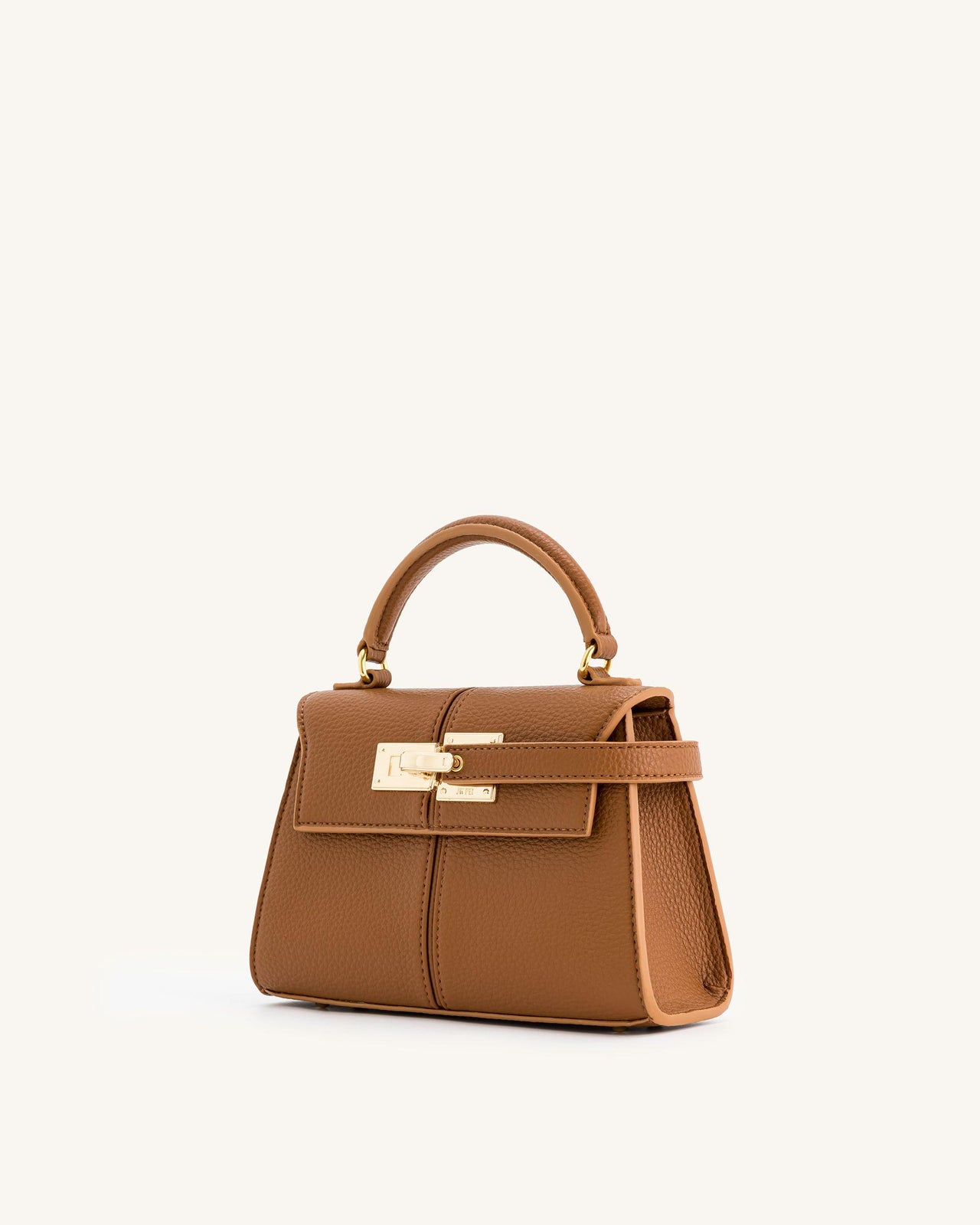 Elise Top Handle Bag - Brown