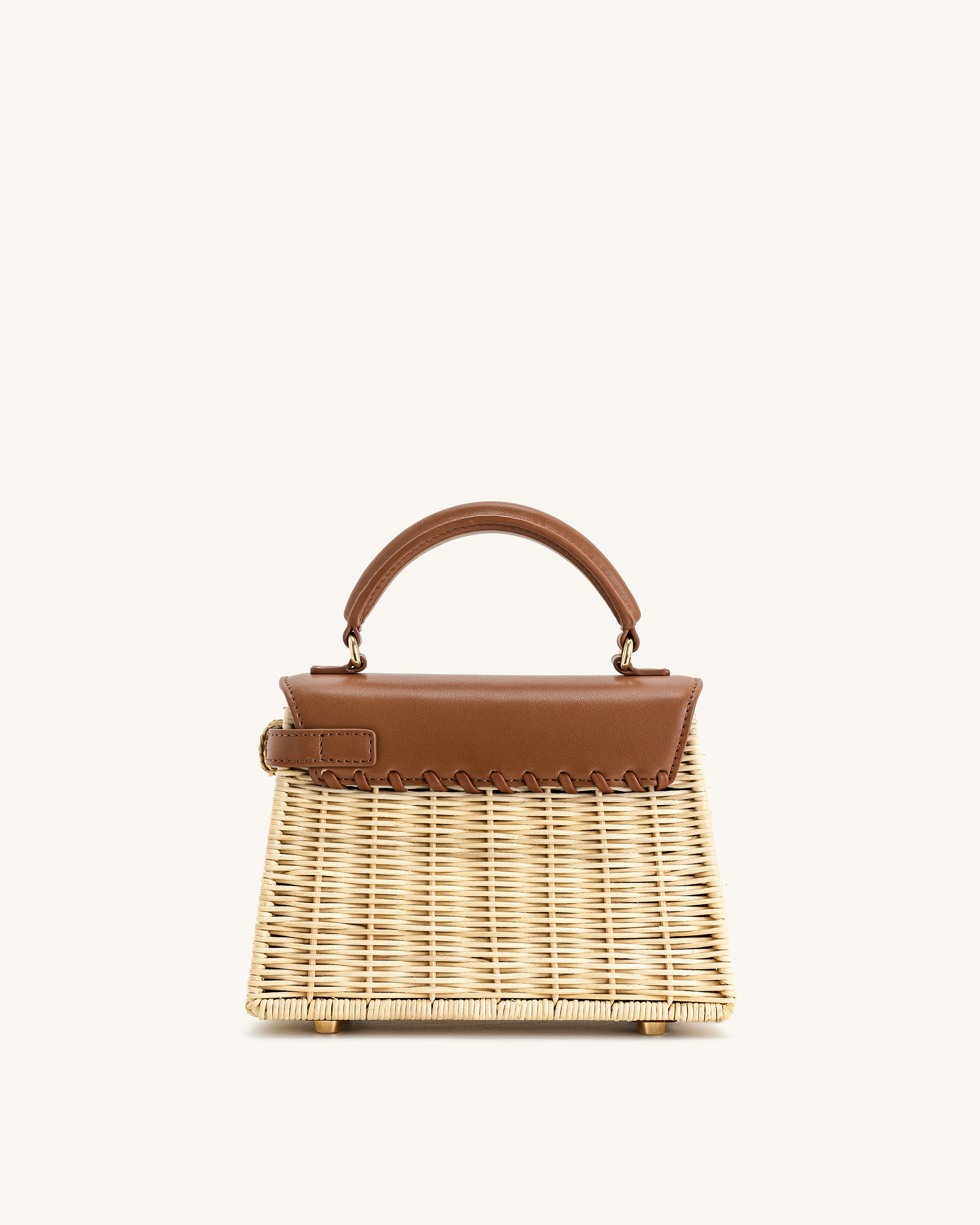 7/15のみREE  RATTAN COMBI BAG Natural Rattan Rectangular Bag - Crossbody Style – Makana Hut