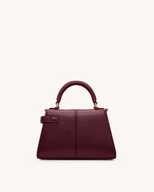 Elise Top Handle Bag - Deep Burgundy