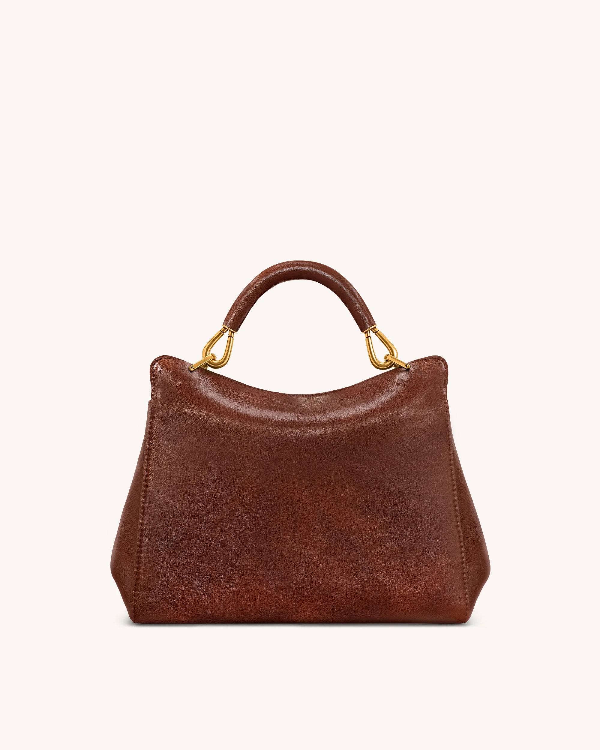 Lucia Classic Top Handle Bag - Coffee Brown | JW PEI