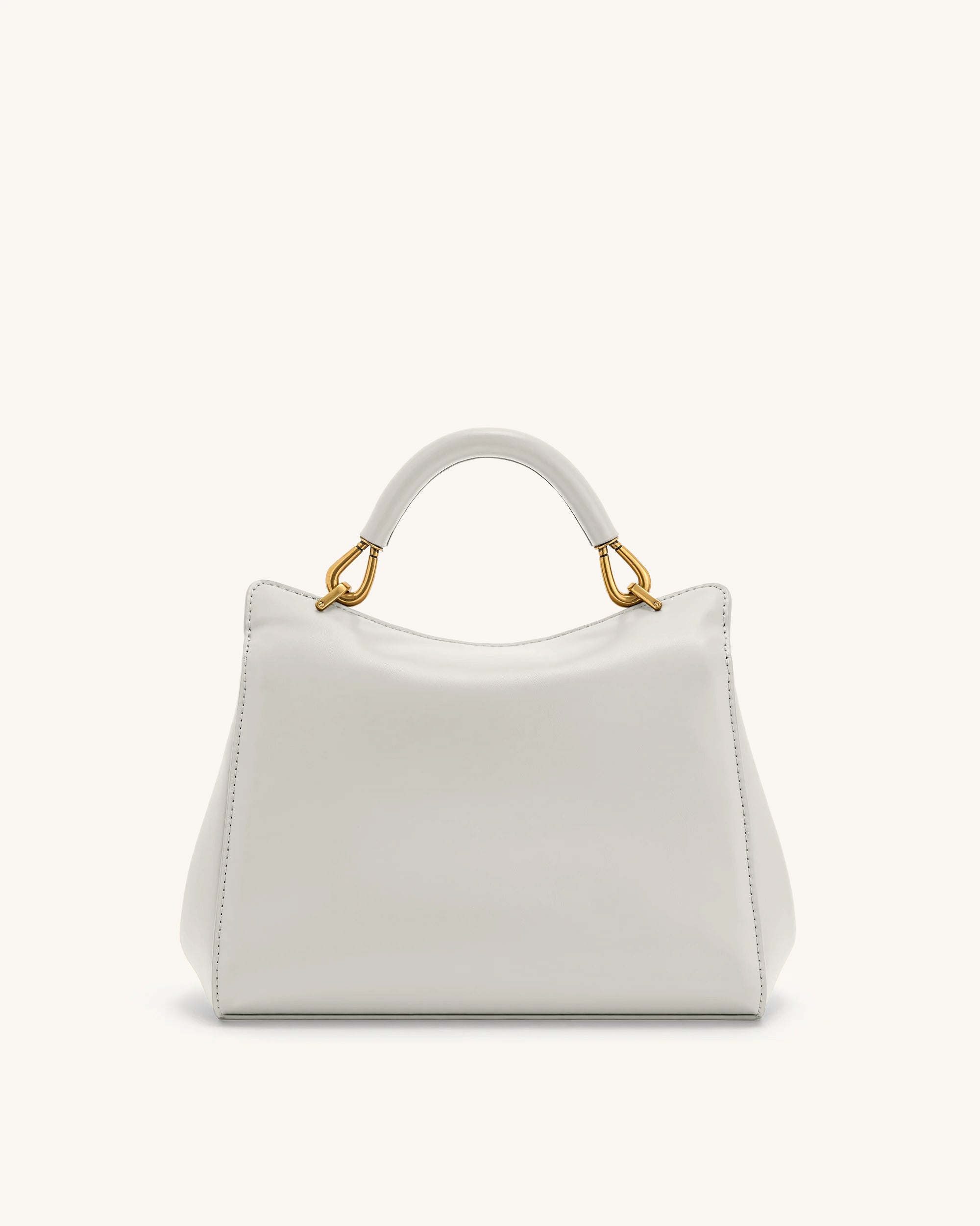 Lucia Classic Top Handle Bag - Light Gray