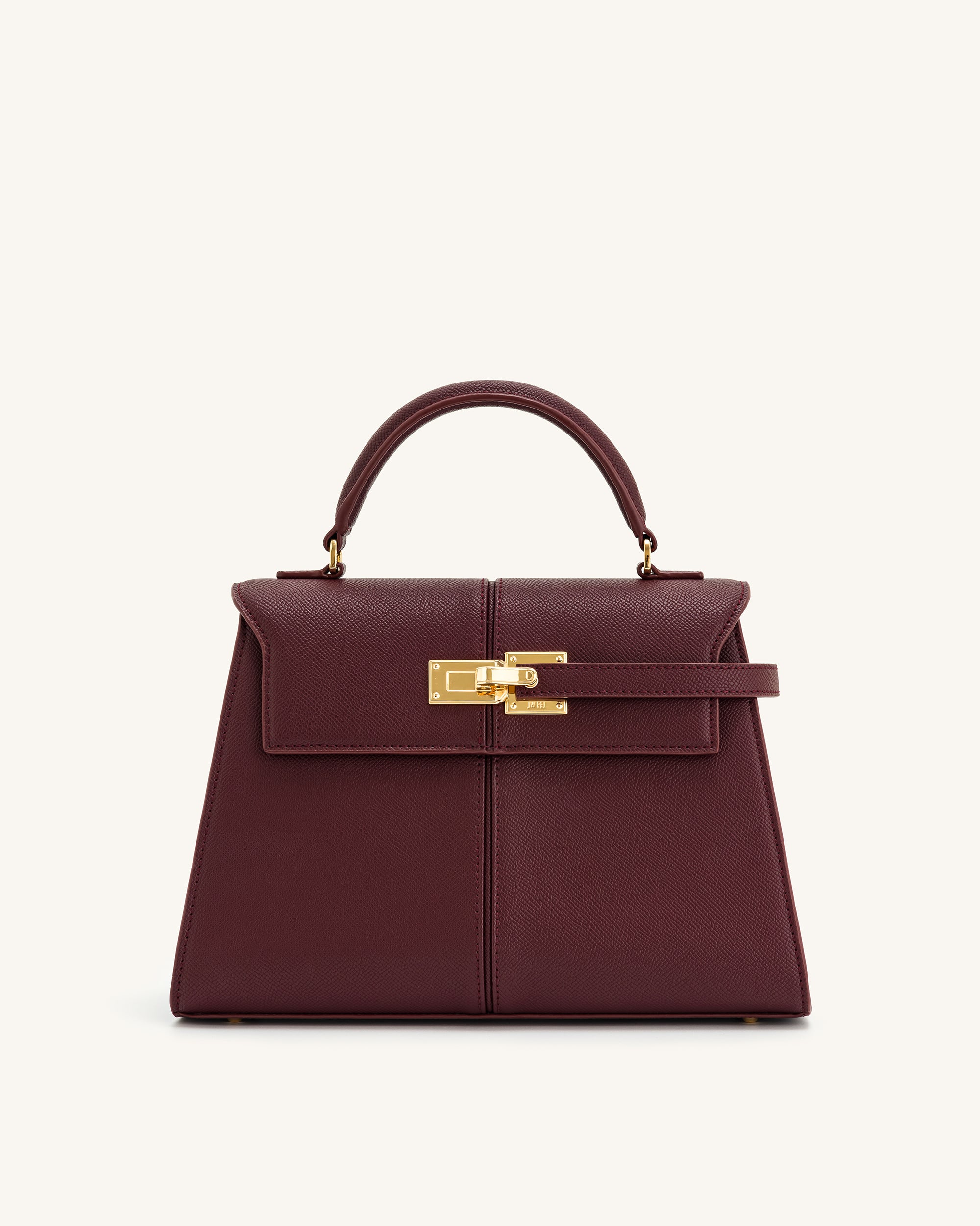 Elise Large Top Handle Bag - Claret - JW PEI