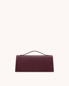 Lena Metal Rope Knot Top Handle Bag - Deep Claret