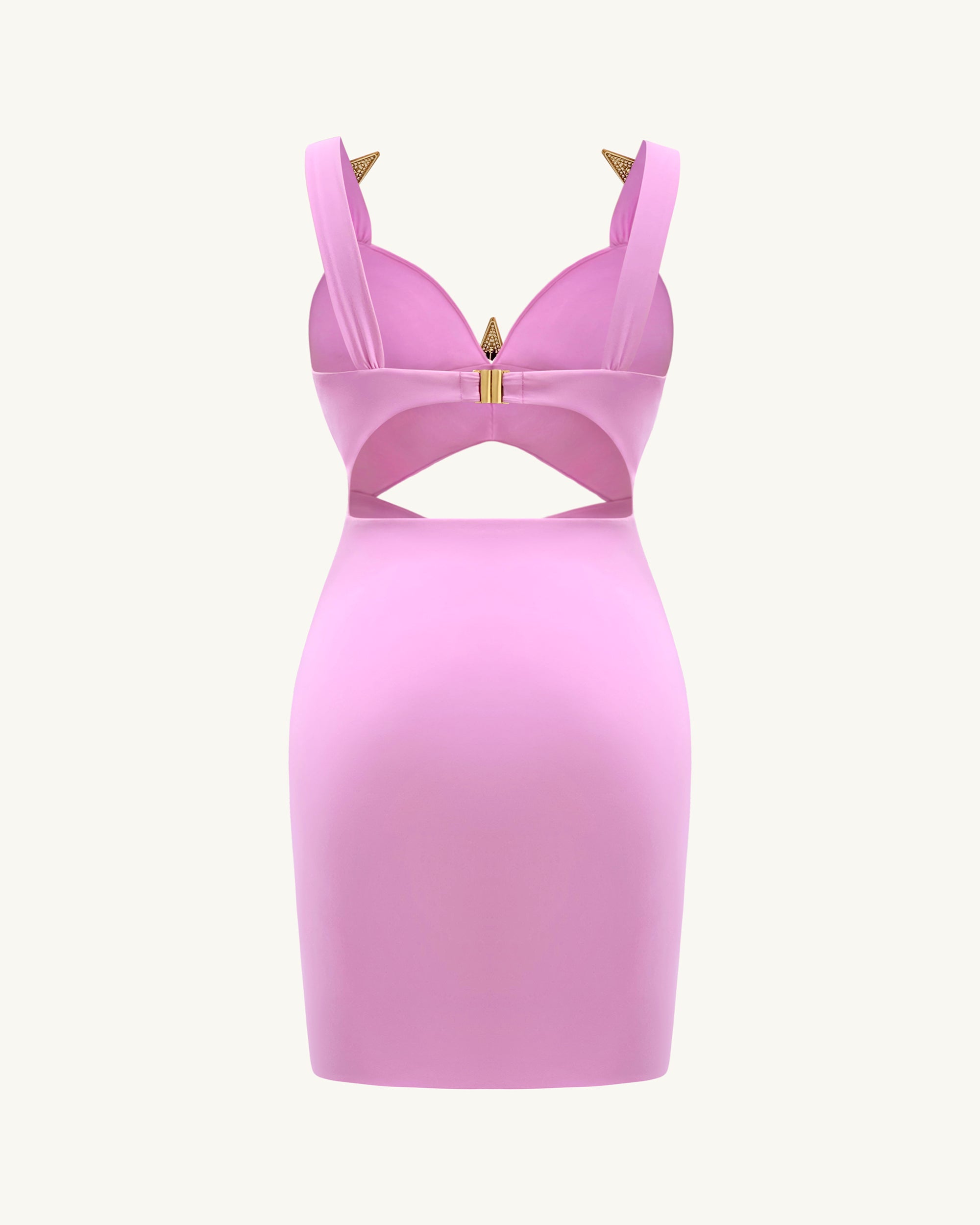 Mini Dress with Star Details - Pink | JW PEI