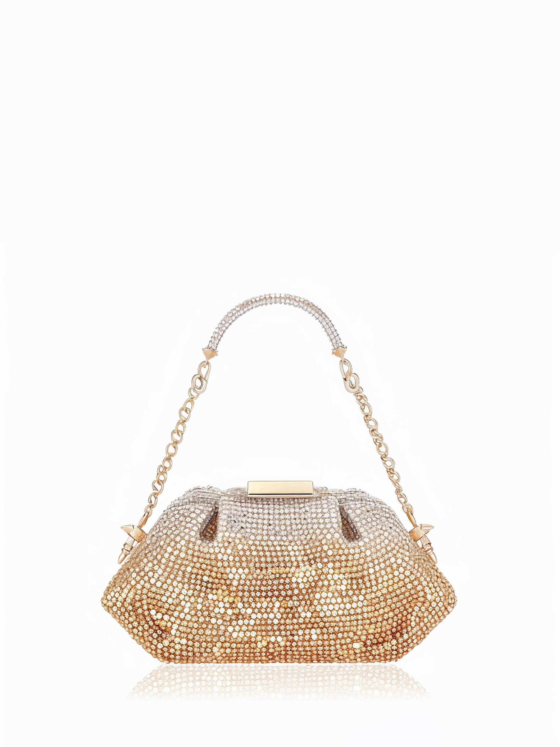 Ombre Crystal Evening Clutch - Gold - JW PEI