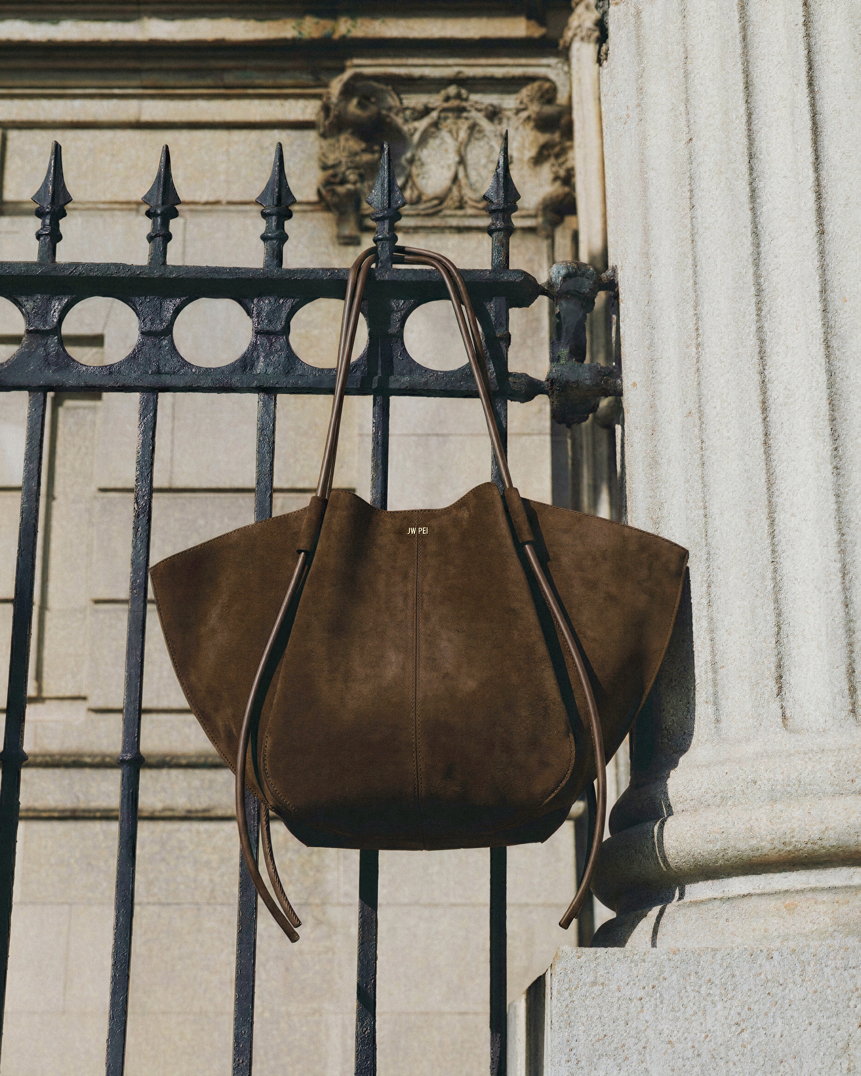 The Fae Top Handle Bag - Black Croc | JW PEI