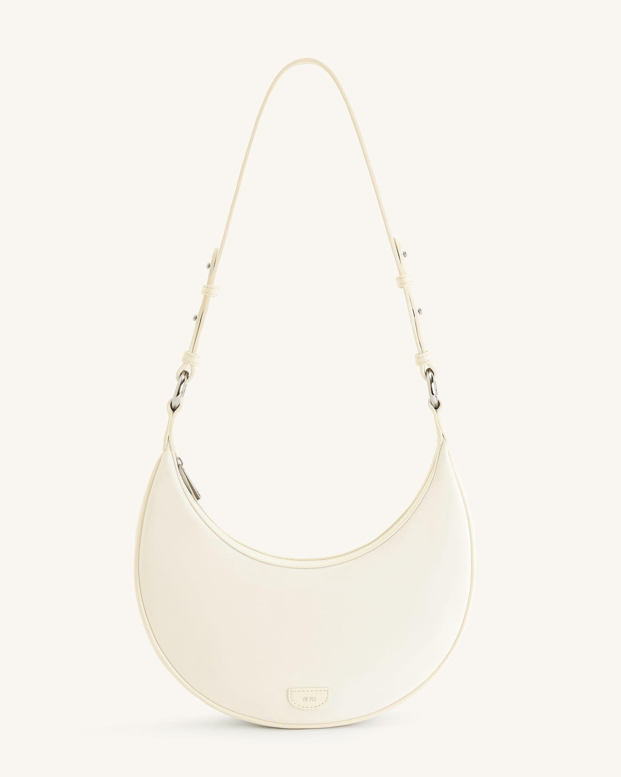 Carly Nylon Saddle Bag - White