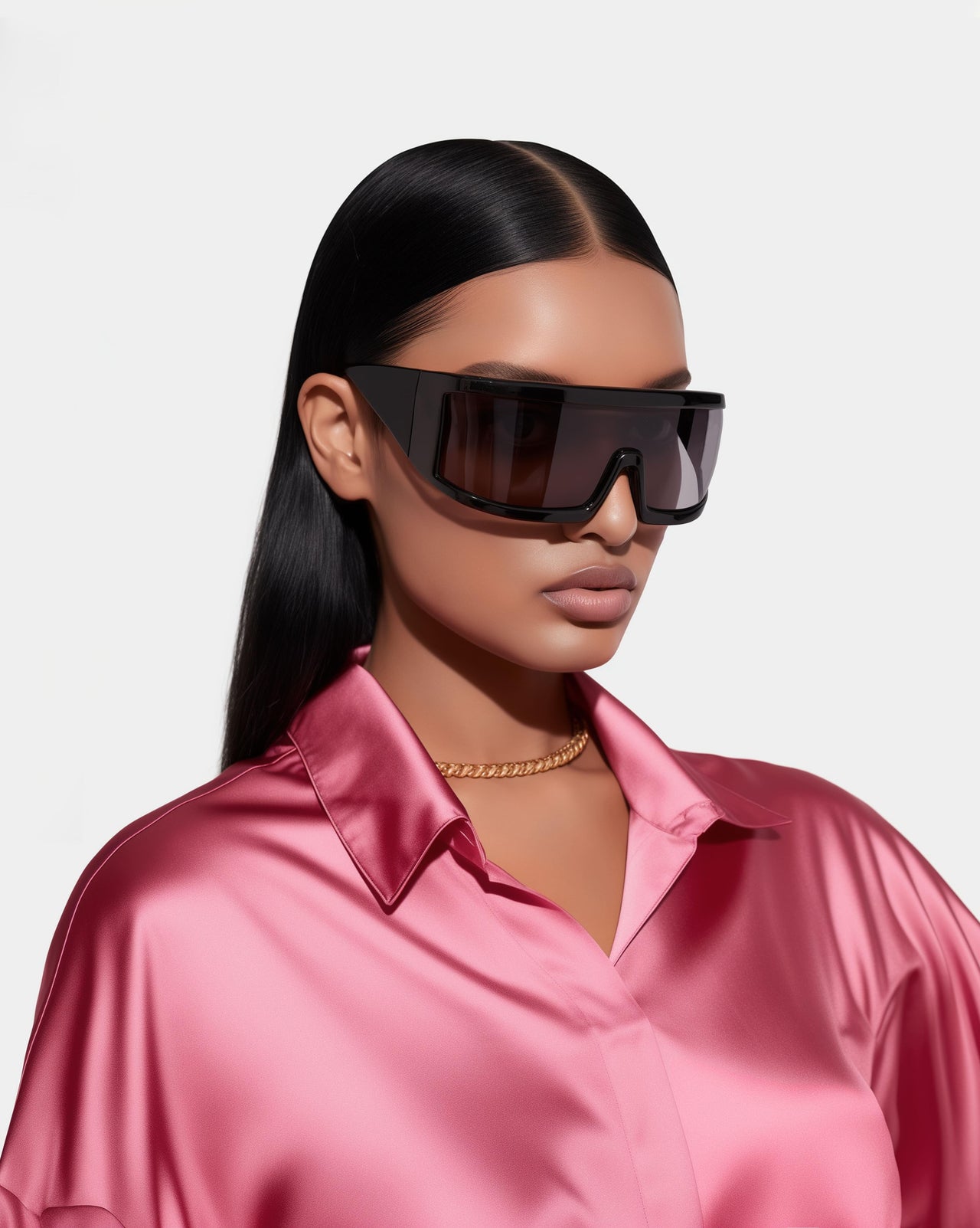 Ellianna Square frame Sunglasses - Black