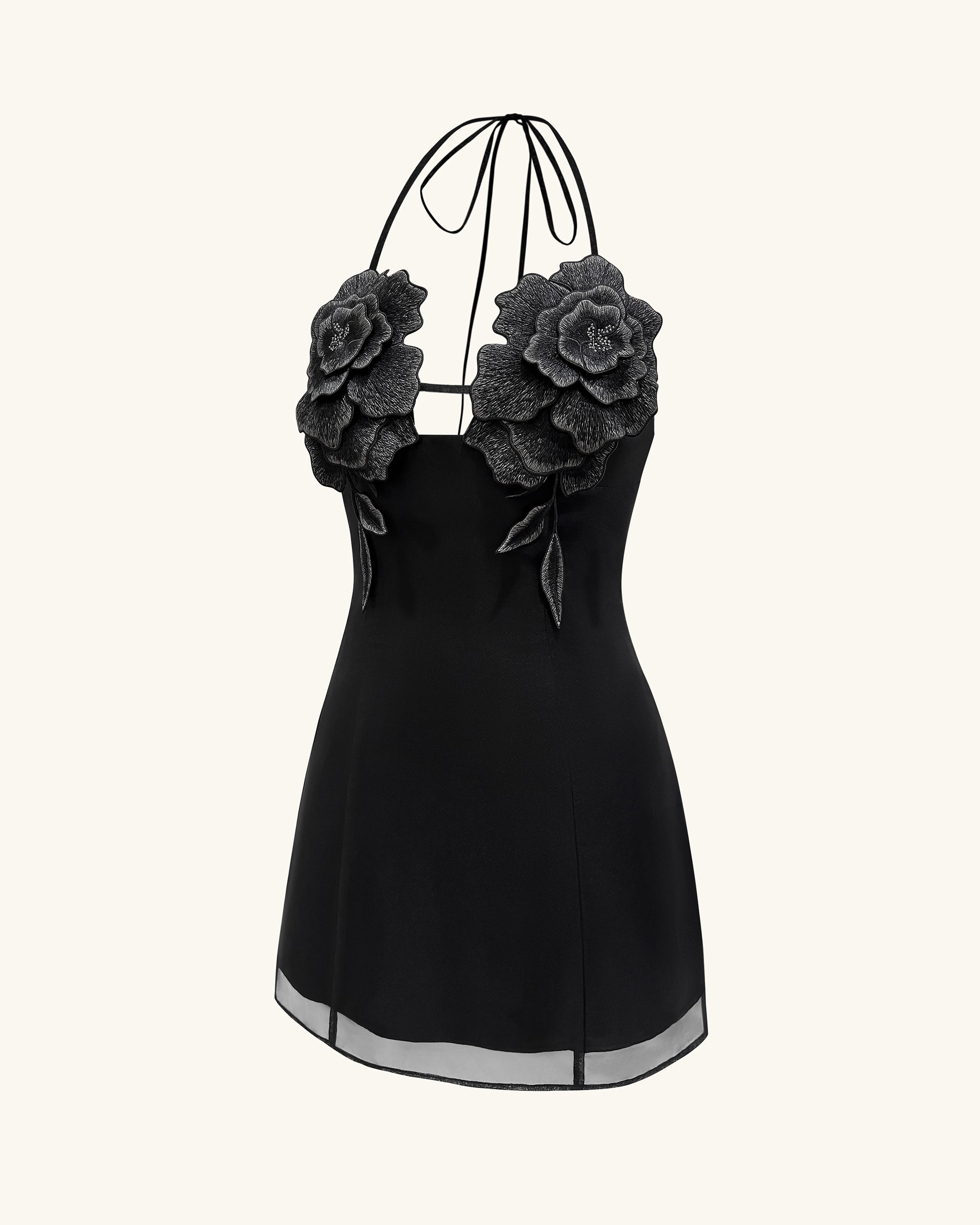ワンピース Acka flower lace dress black flower lace dress – Acka online store